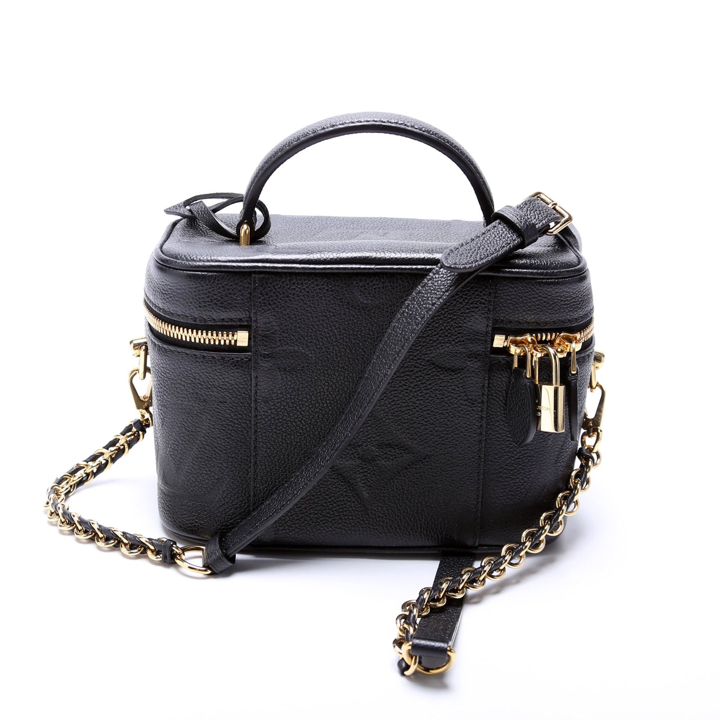 Louis Vuitton Vanity Black PM Empreinte Handbag