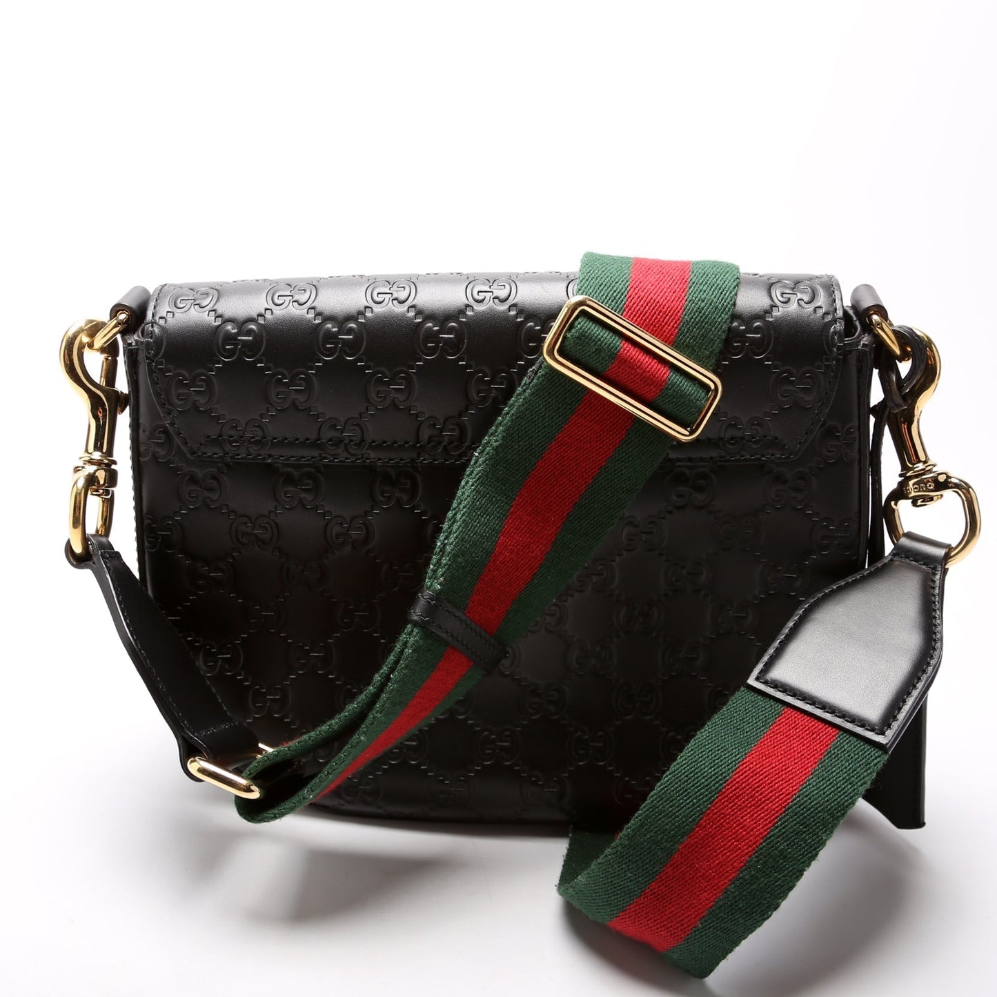 Gucci Padlock Messenger Black Medium Travel Bag