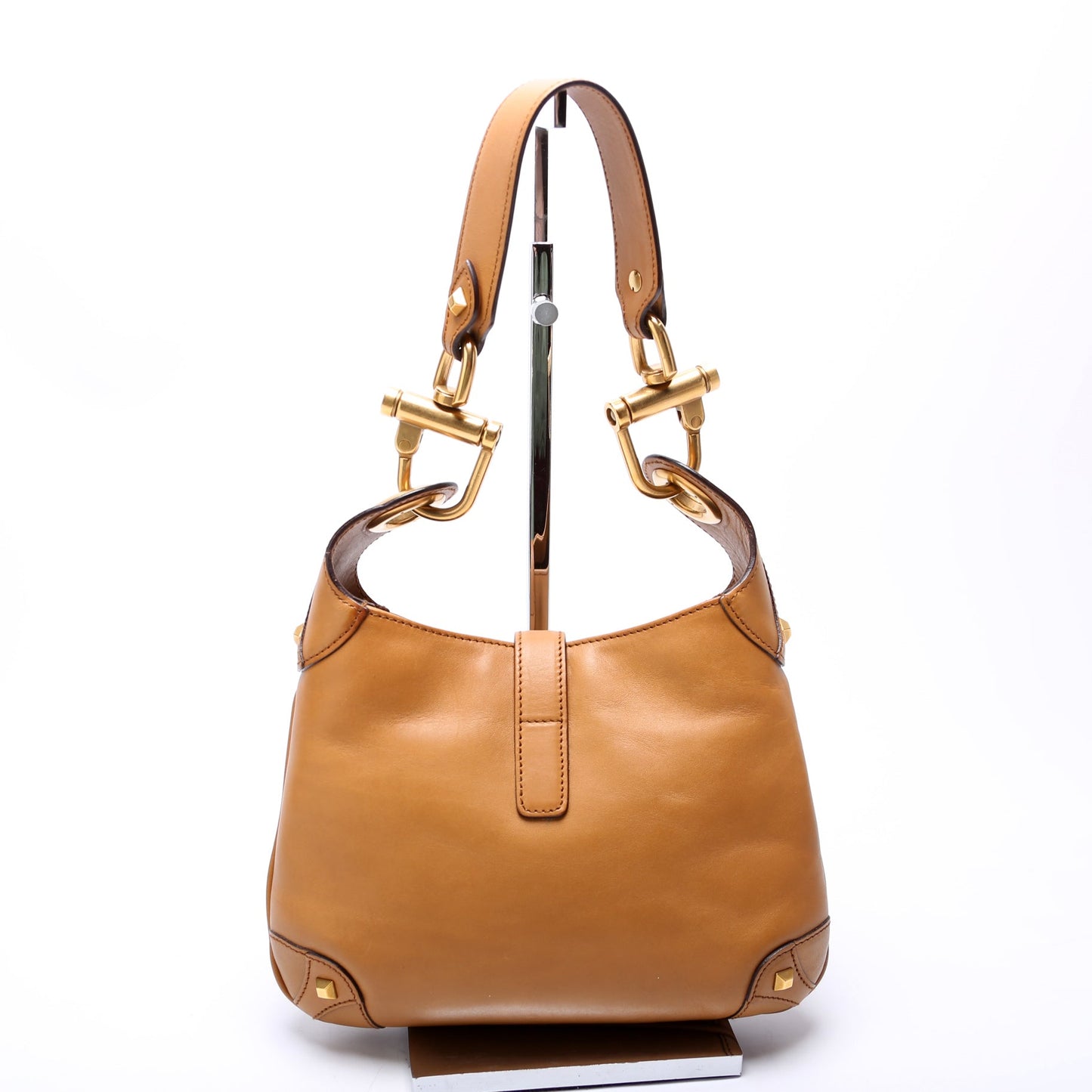 Gucci Jackie O Leather Tan Small Shoulder Bag