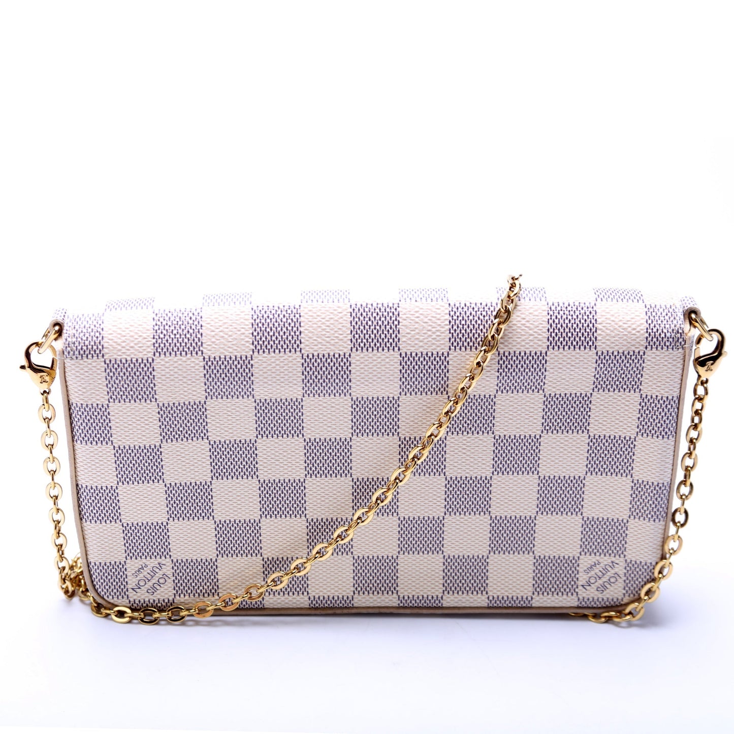 Louis Vuitton Pochette Felicie Azur Damier Clutch Bag Azur 5