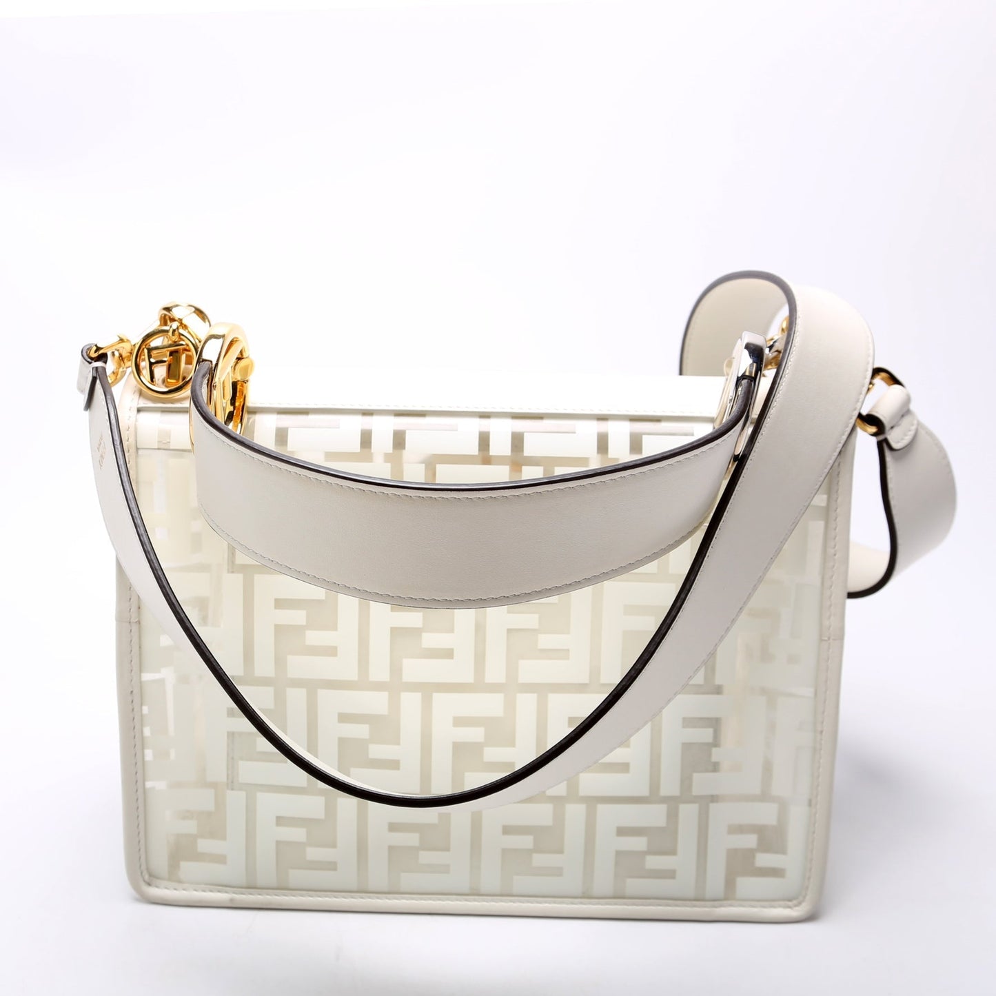 Fendi 8Bt284 Tpu Ff Is Kan Bag White Travel Bag