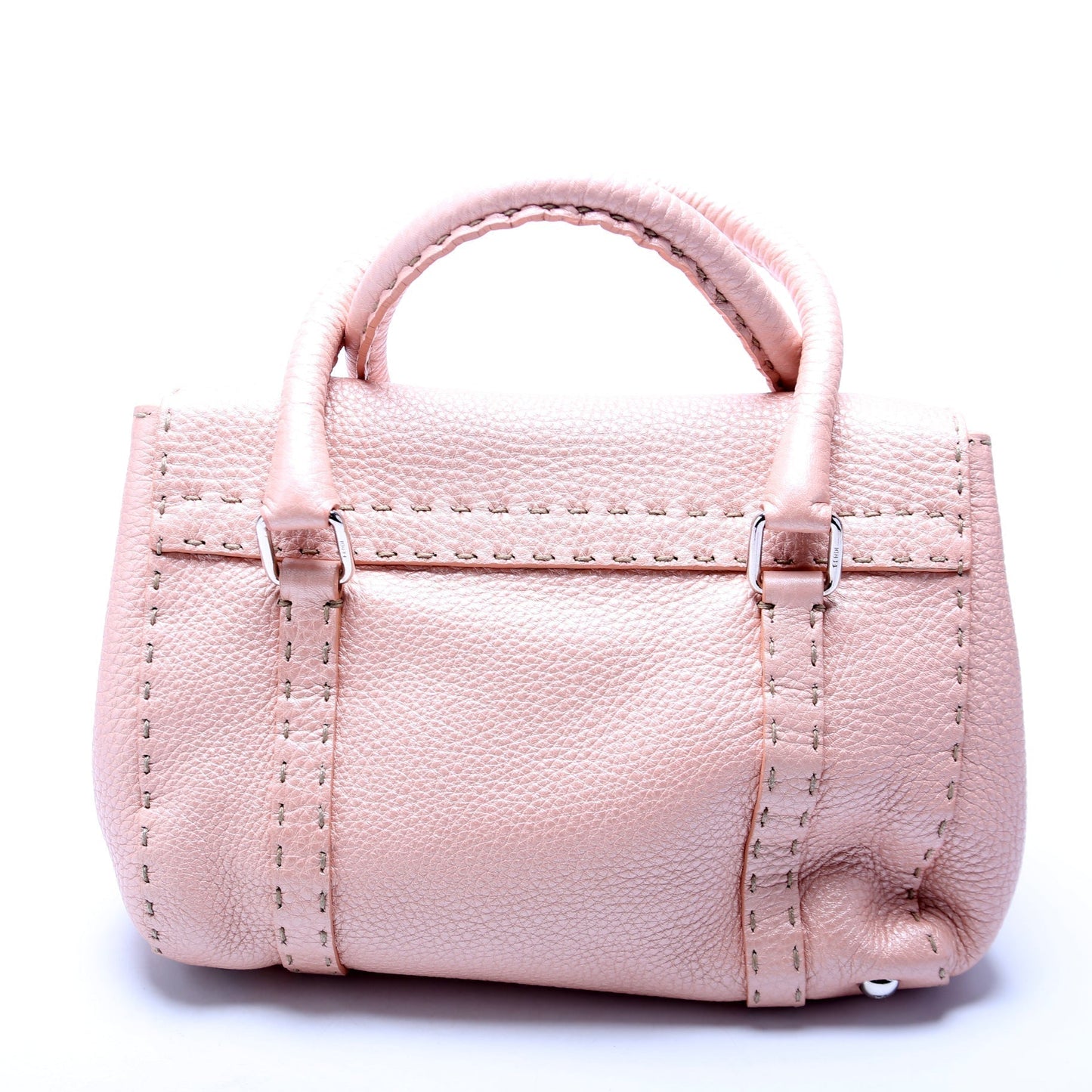 Fendi 8Br486 Selleria Linda Handle Bag Pink Mini Travel Bag