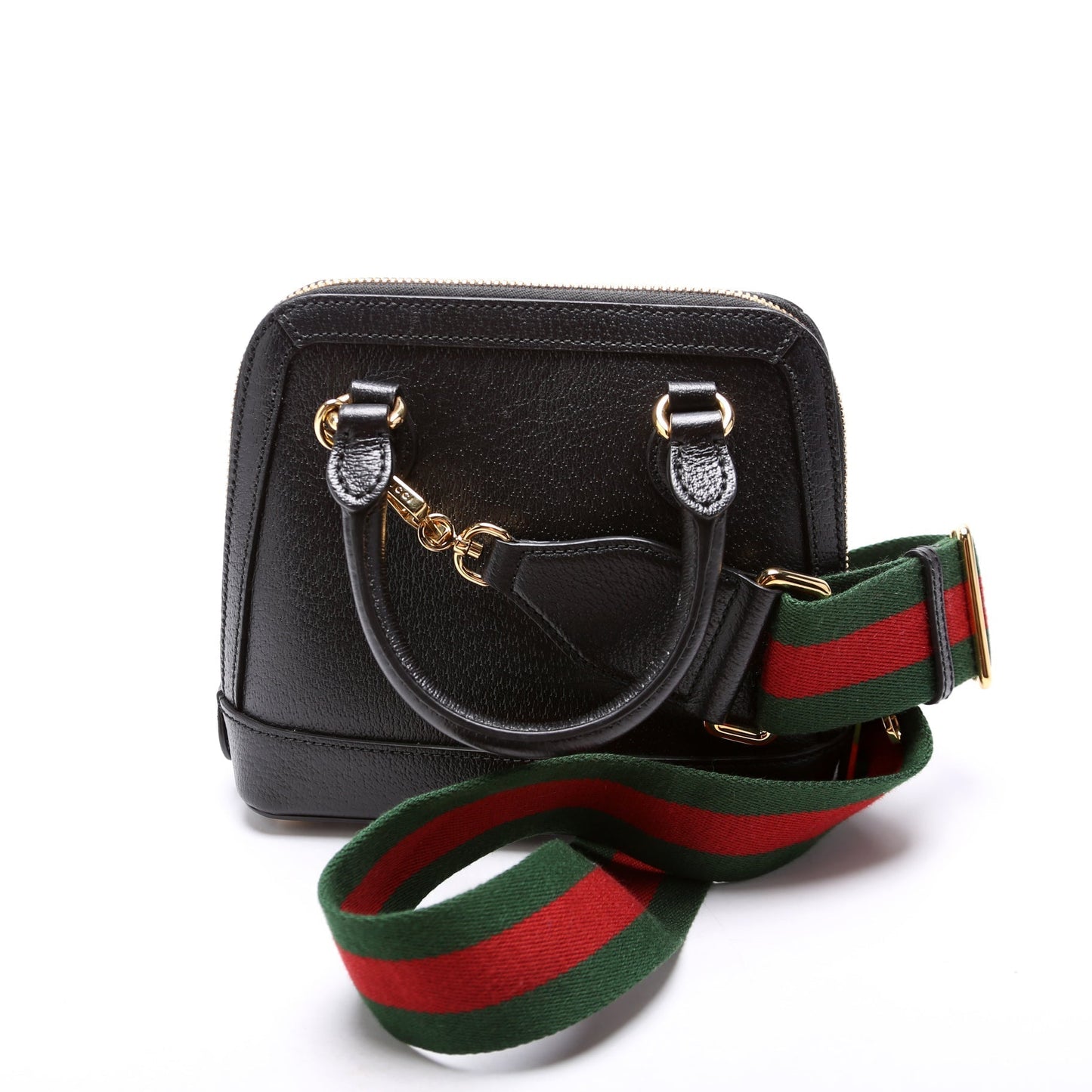 Gucci X Adidas Horsebit Black White Mini Travel Bag