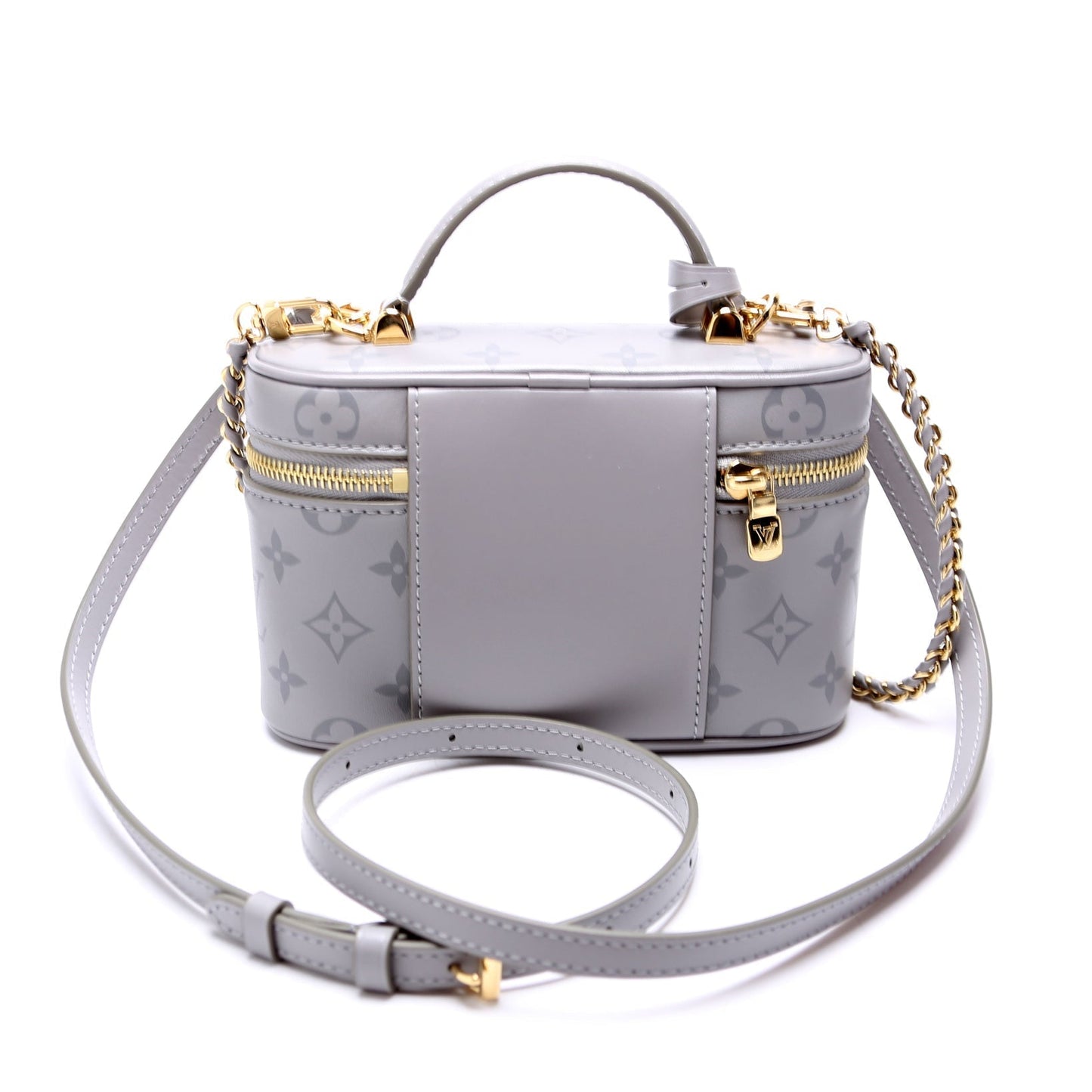 Louis Vuitton Vanity Calfskin Monogram Grey Handbag