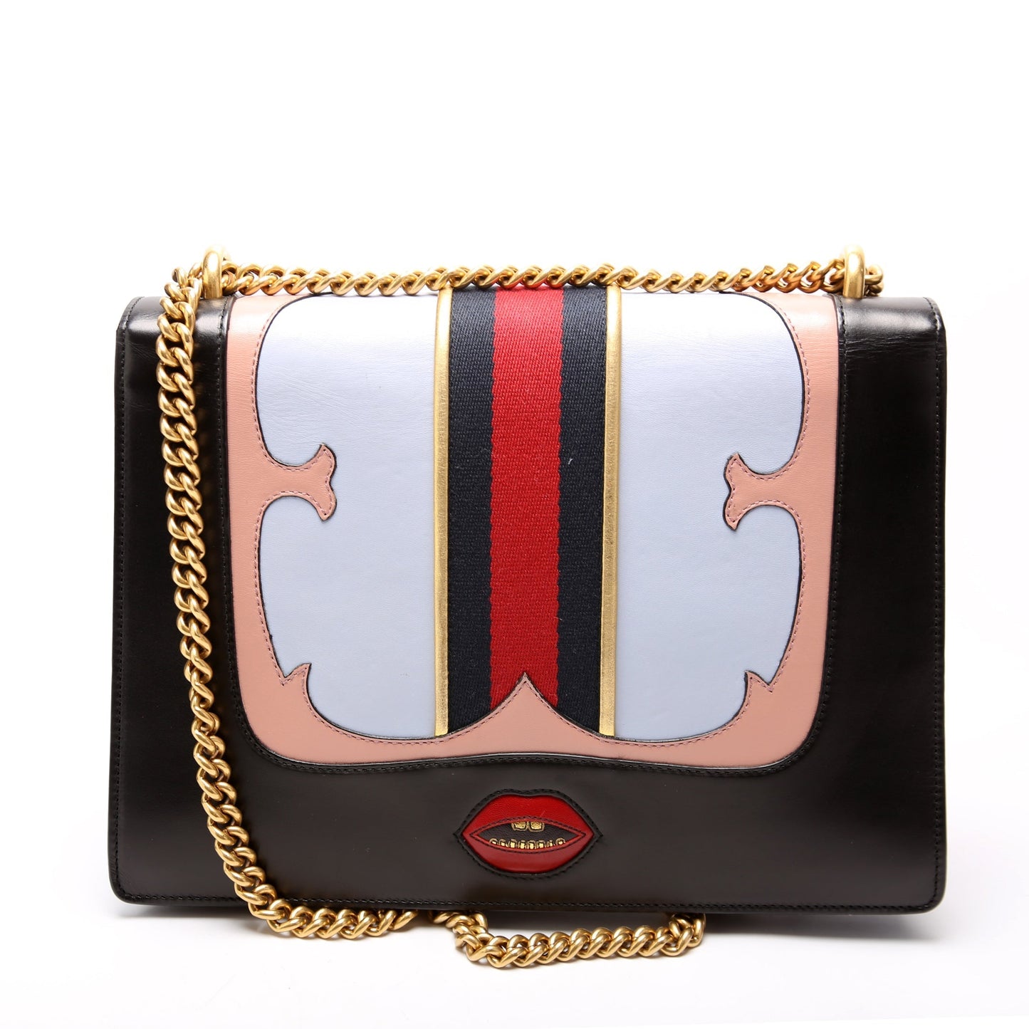 Gucci Marmont Web Heart Medium Travel Bag