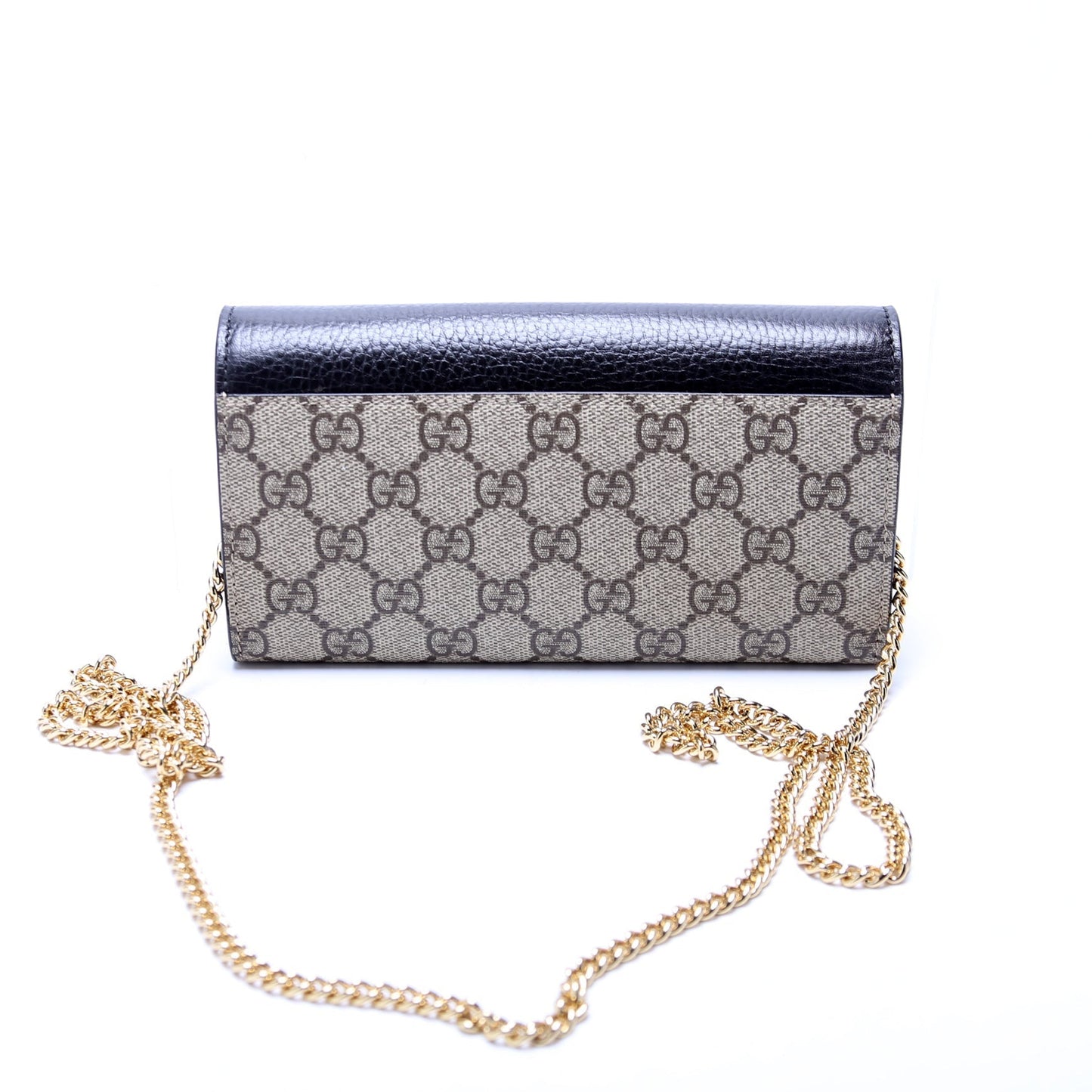 Gucci GG Marmont Black Chain Wallet Case