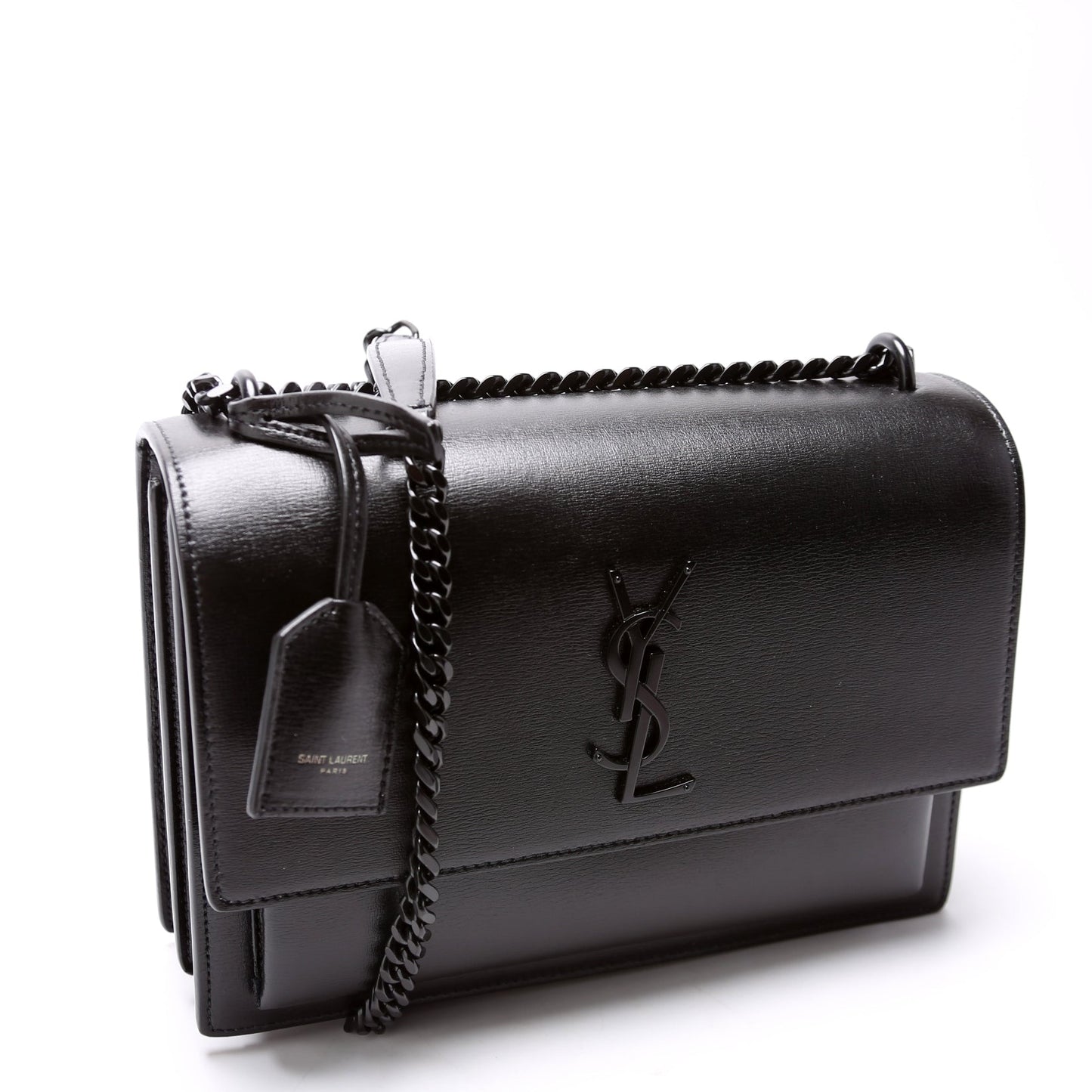 YSL Saint Laurent Saint Laurent Sunset Smooth Bag Leather Black Travel Bag