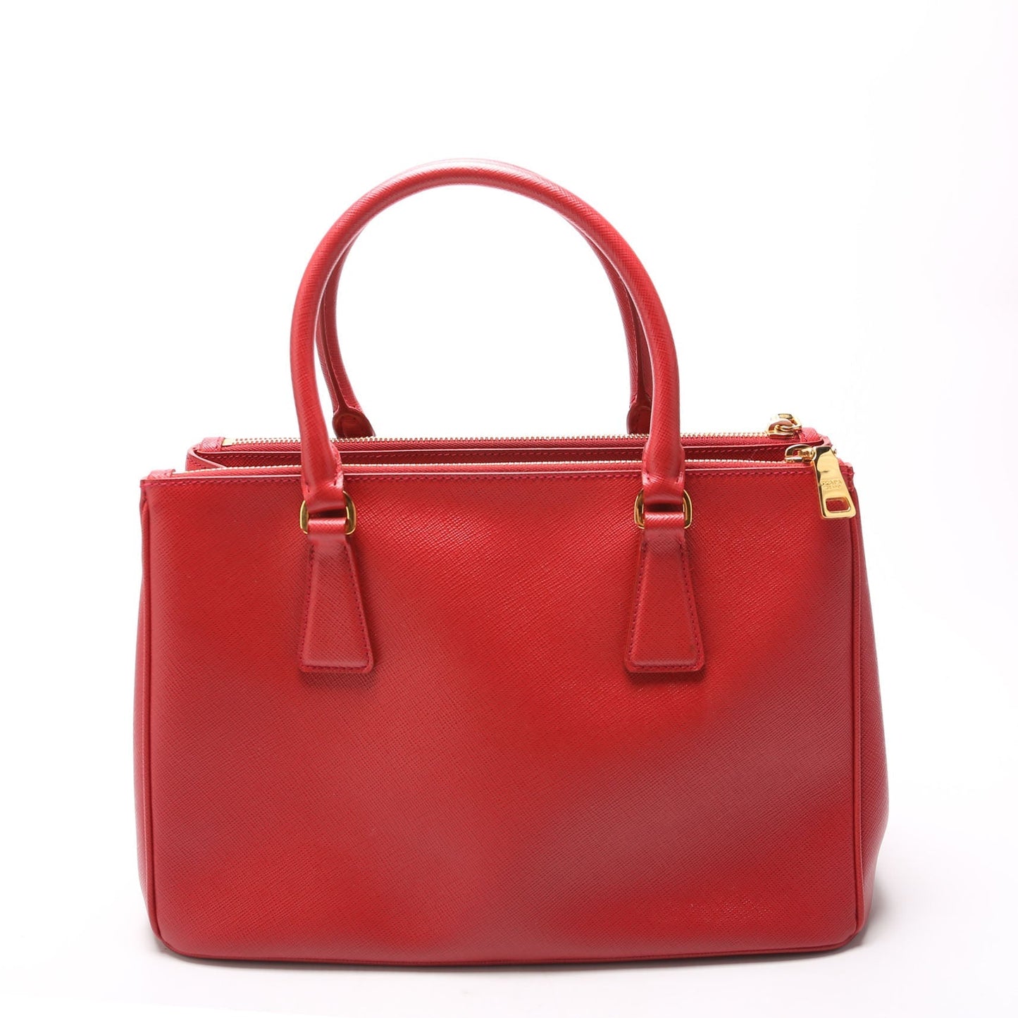 Prada Saffiano Galleria Bag Red Medium Travel Bag