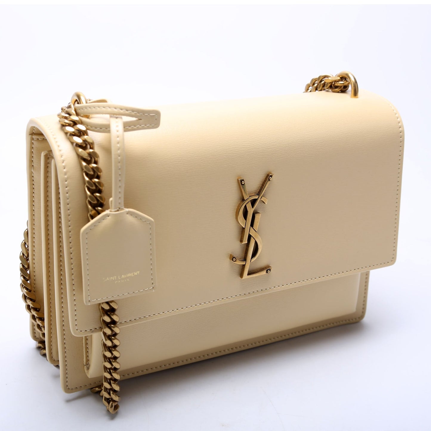 YSL Saint Laurent Saint Laurent Sunset Smooth Bag Leather Tan Travel Bag