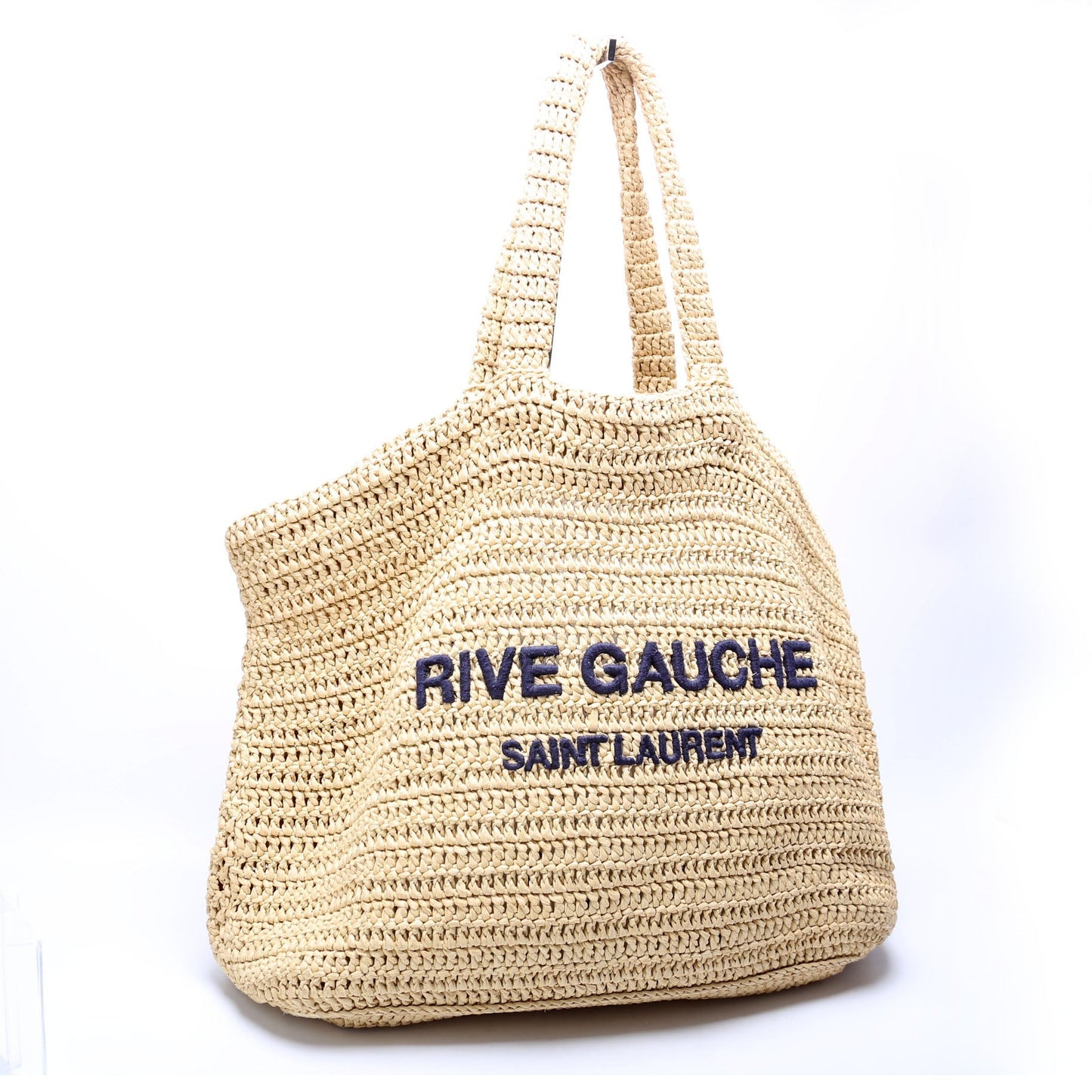YSL Saint Laurent Saint Laurent Rive Gauche Tote Bag Raffia