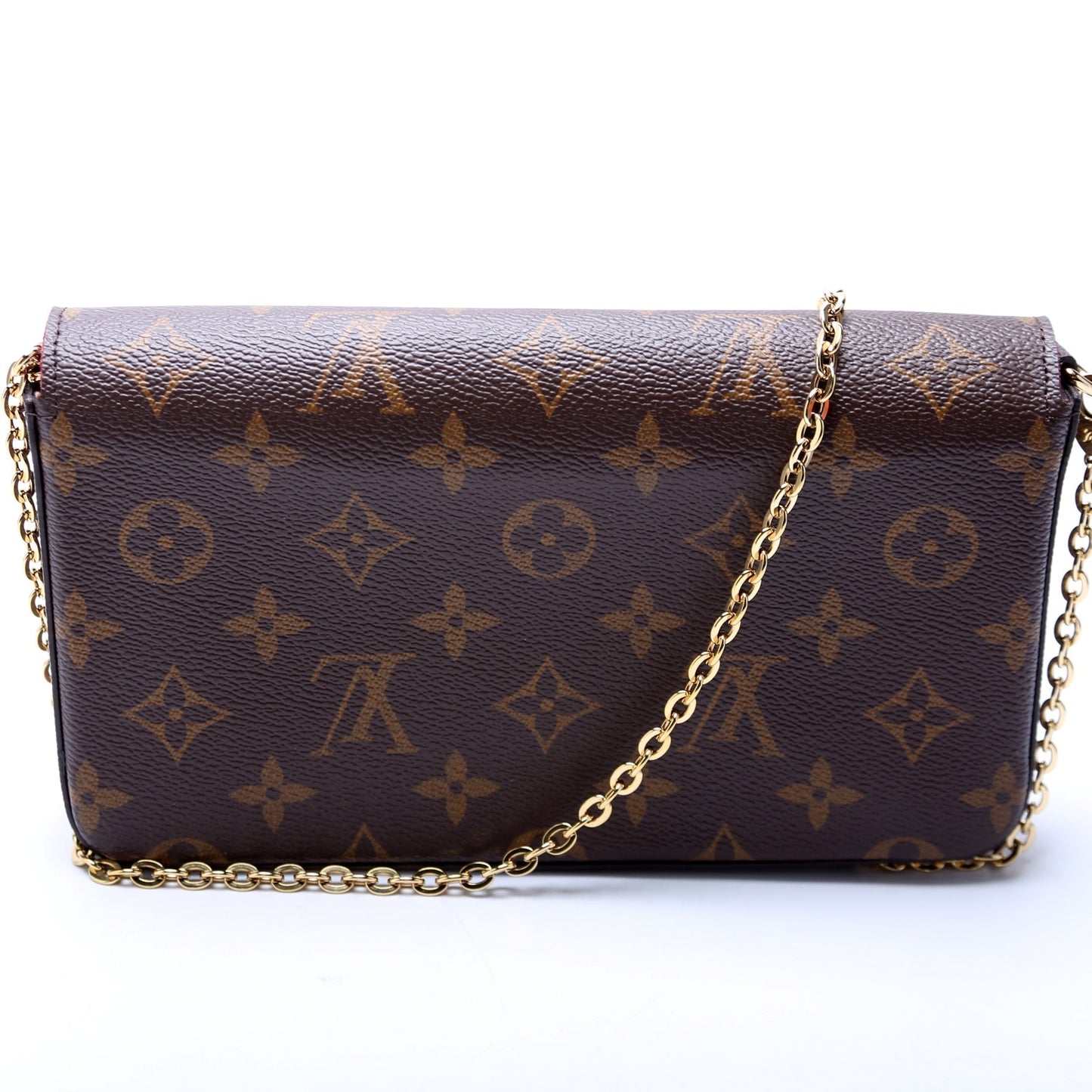 Louis Vuitton Pochette Felicie Berry Monogram Clutch Bag Berry 3