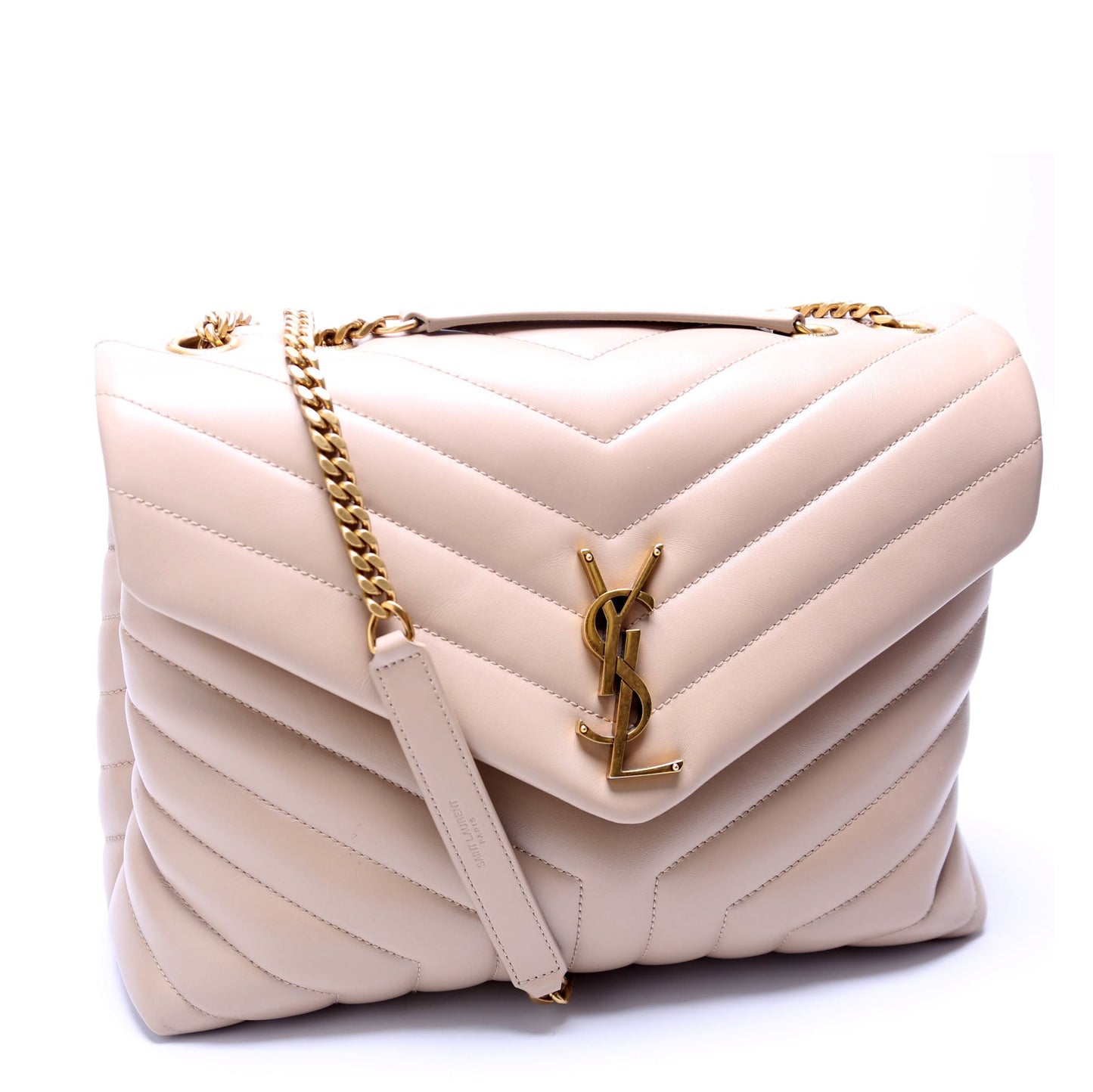 YSL Saint Laurent Saint Laurent Loulou Bag Quilted Beige Travel Bag