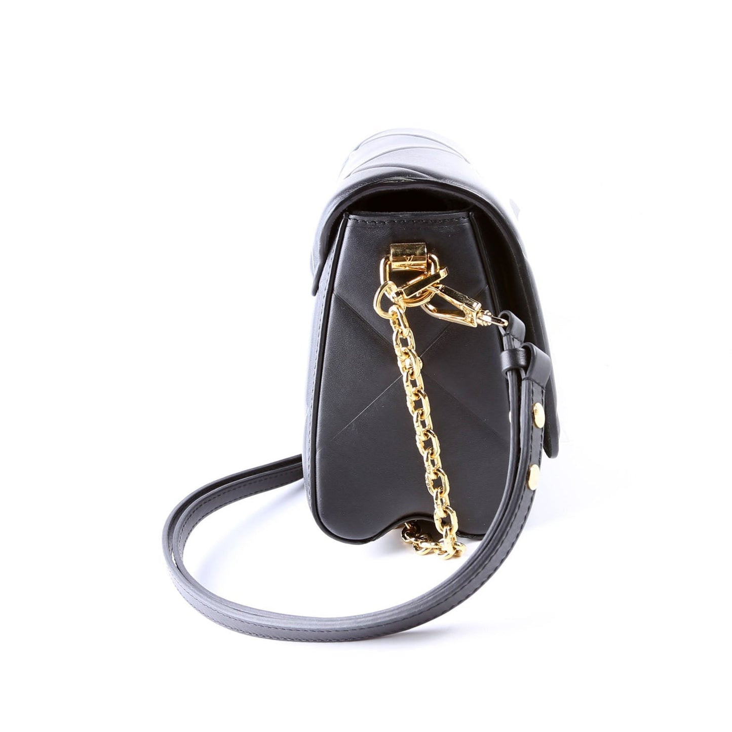 Louis Vuitton Twist Quilted Lambskin Black MM Handbag