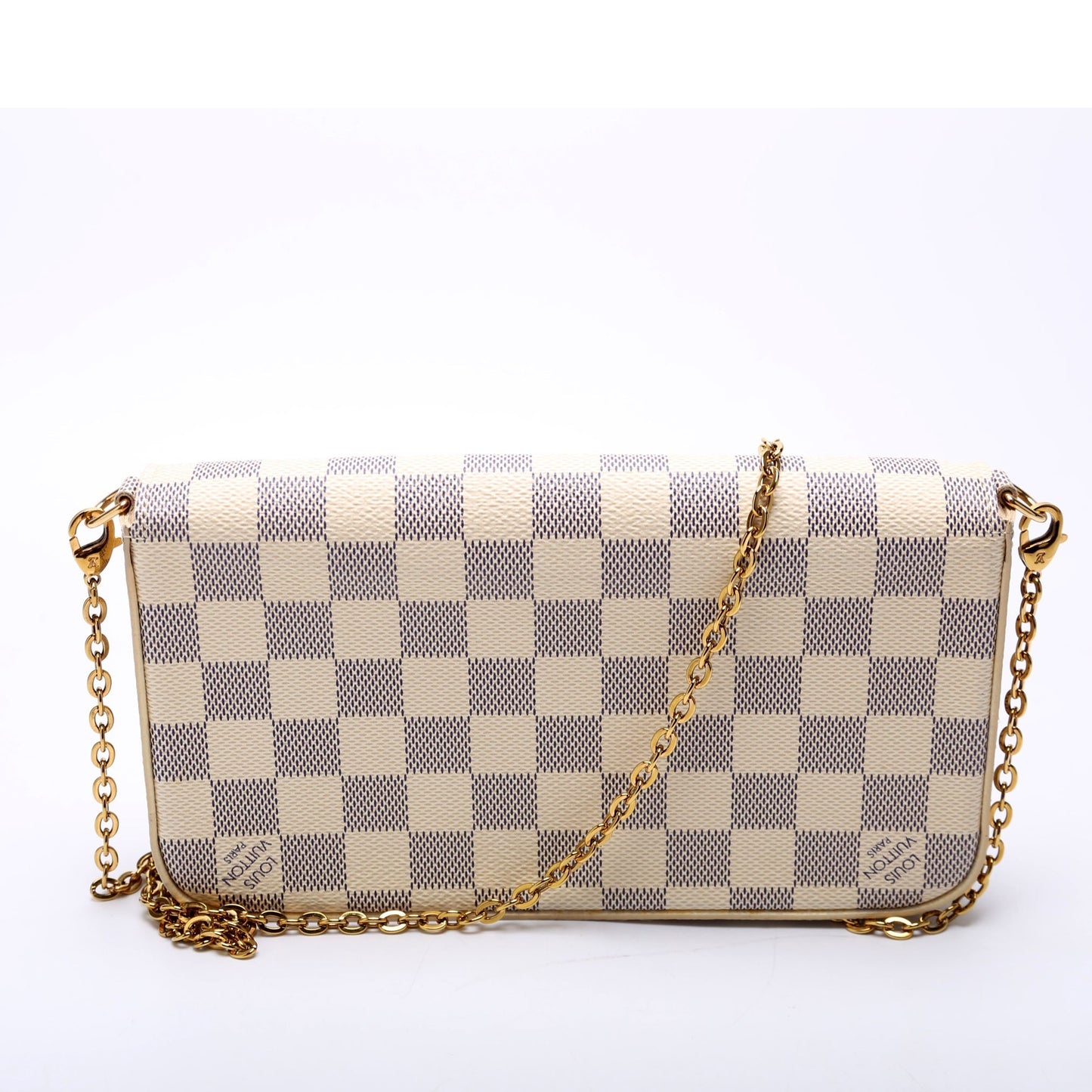 Louis Vuitton Pochette Felicie Azur Damier Clutch Bag Azur 8
