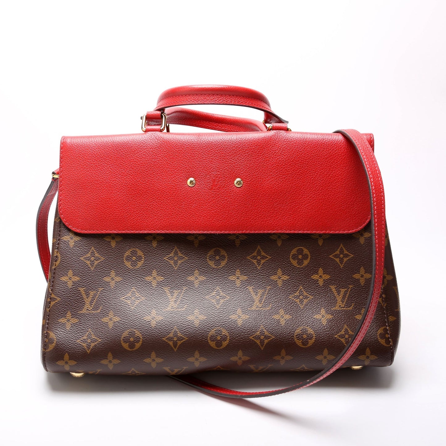 Louis Vuitton Venus Satchel Monogram Red Satchel Bag
