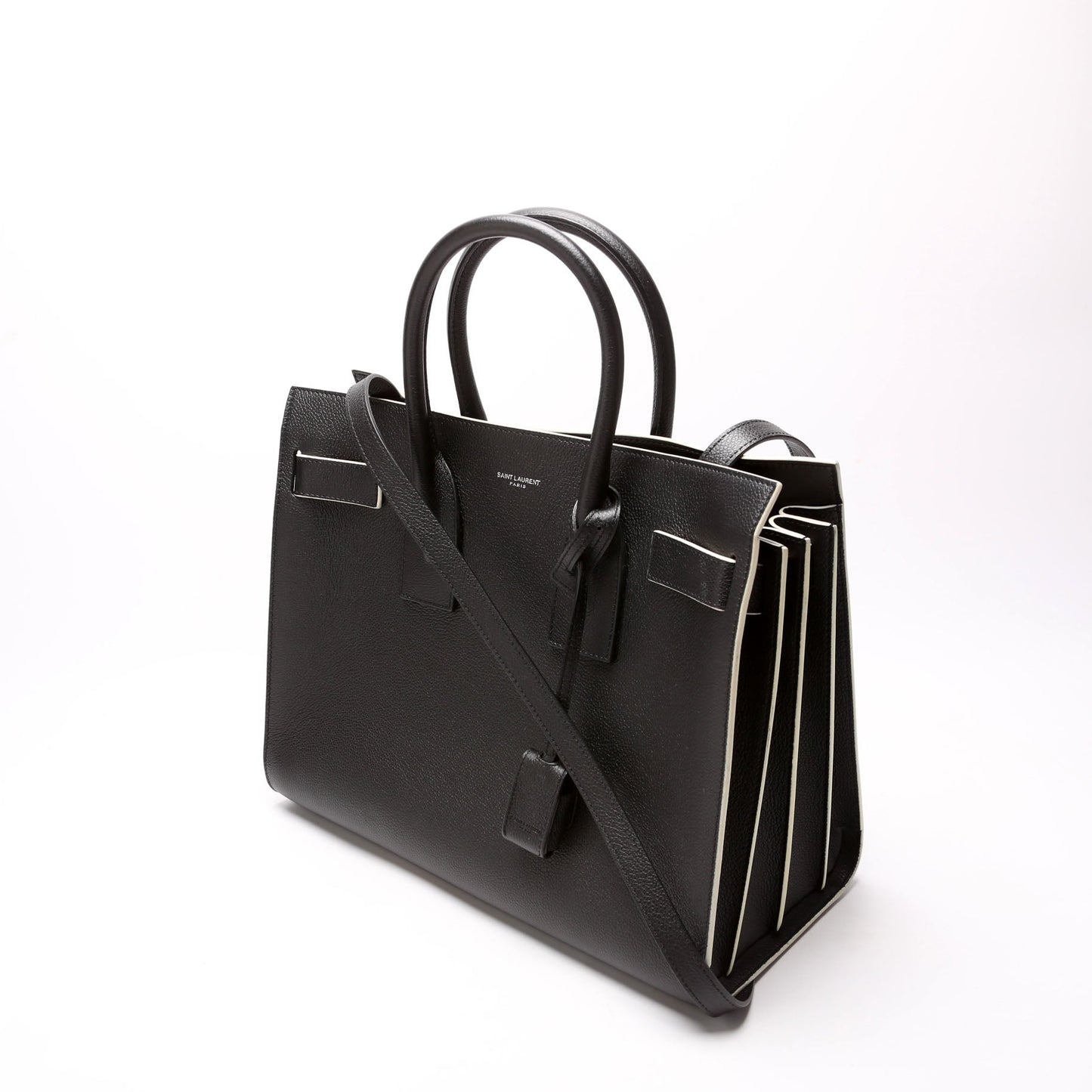 YSL Saint Laurent Saint Laurent Sac De Jour Bag Black Small Travel Bag