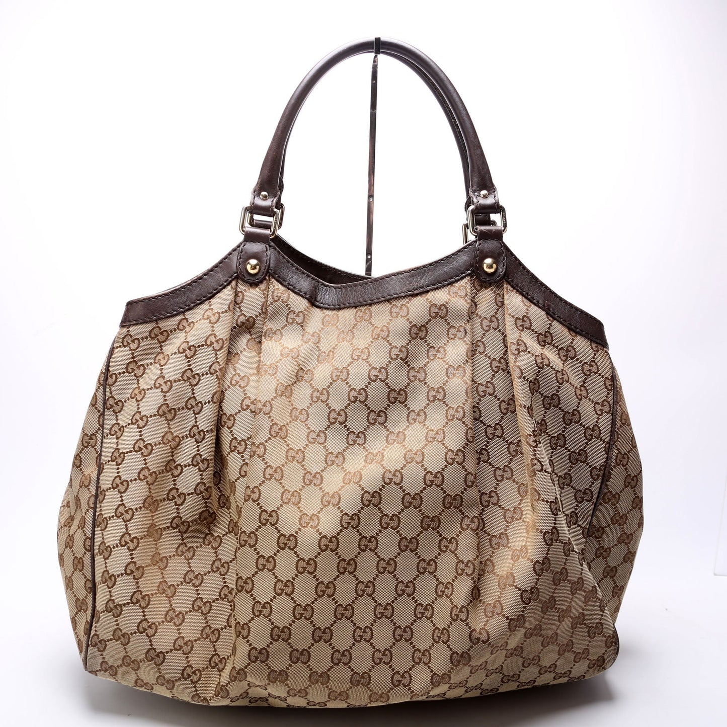 Gucci Sukey GG Canvas Brown Large Travel Bag