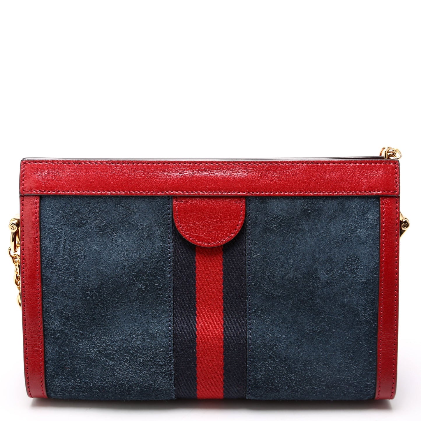 Gucci Ophidia Suede Red Navy Small Shoulder Bag