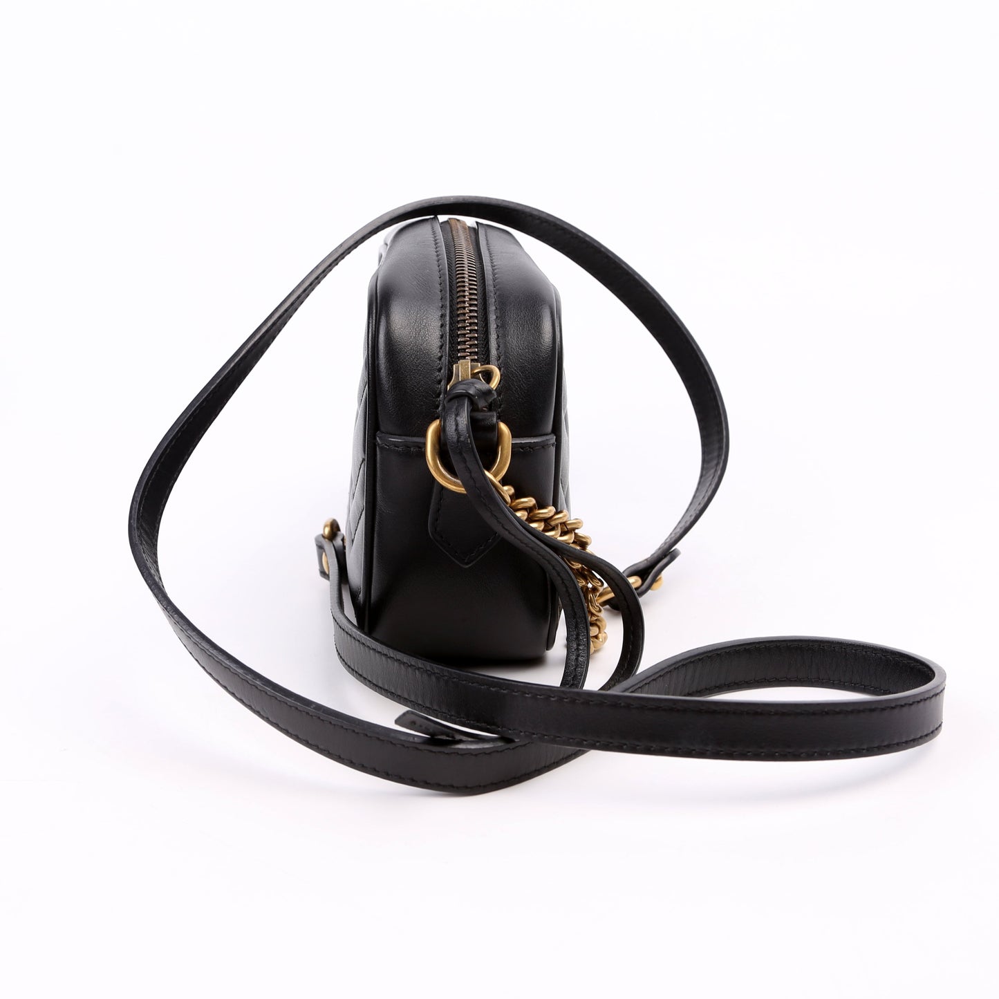 Gucci Marmont Camera Black Mini Travel Bag Black 3