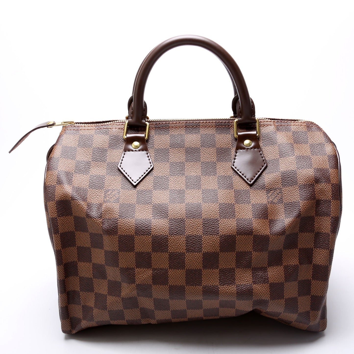Louis Vuitton Speedy 30 Ebene Red Damier Handbag