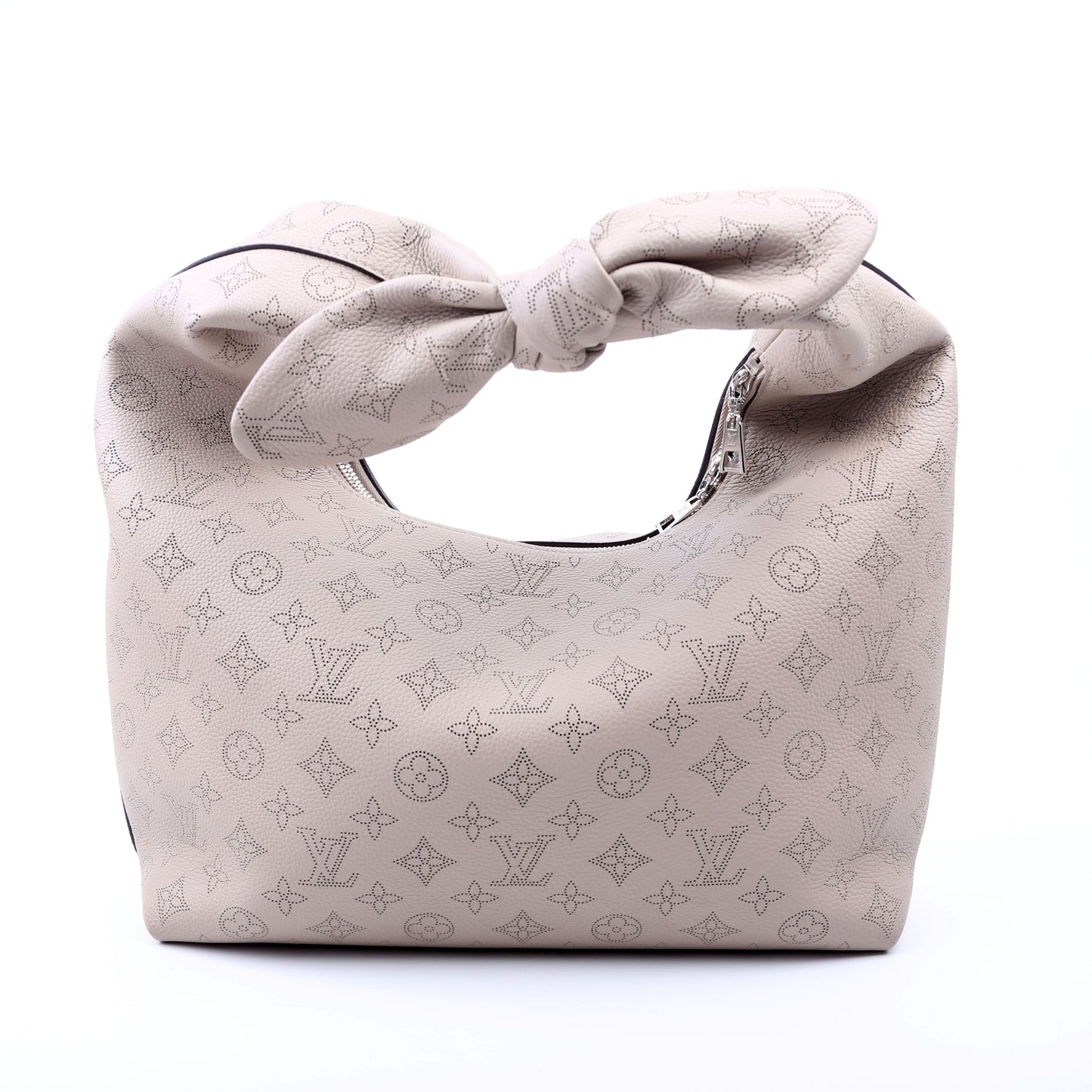 Louis Vuitton Why Knot Mahina Taupe MM Handbag