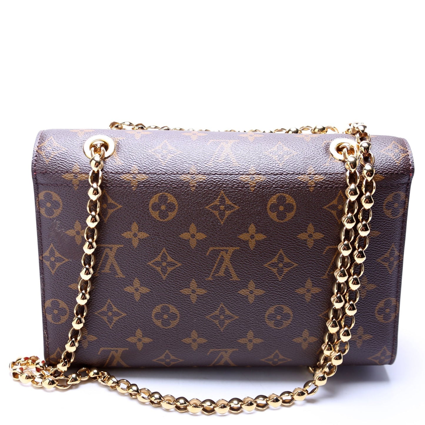 Louis Vuitton Victoire Monogram Red Handbag Red 2