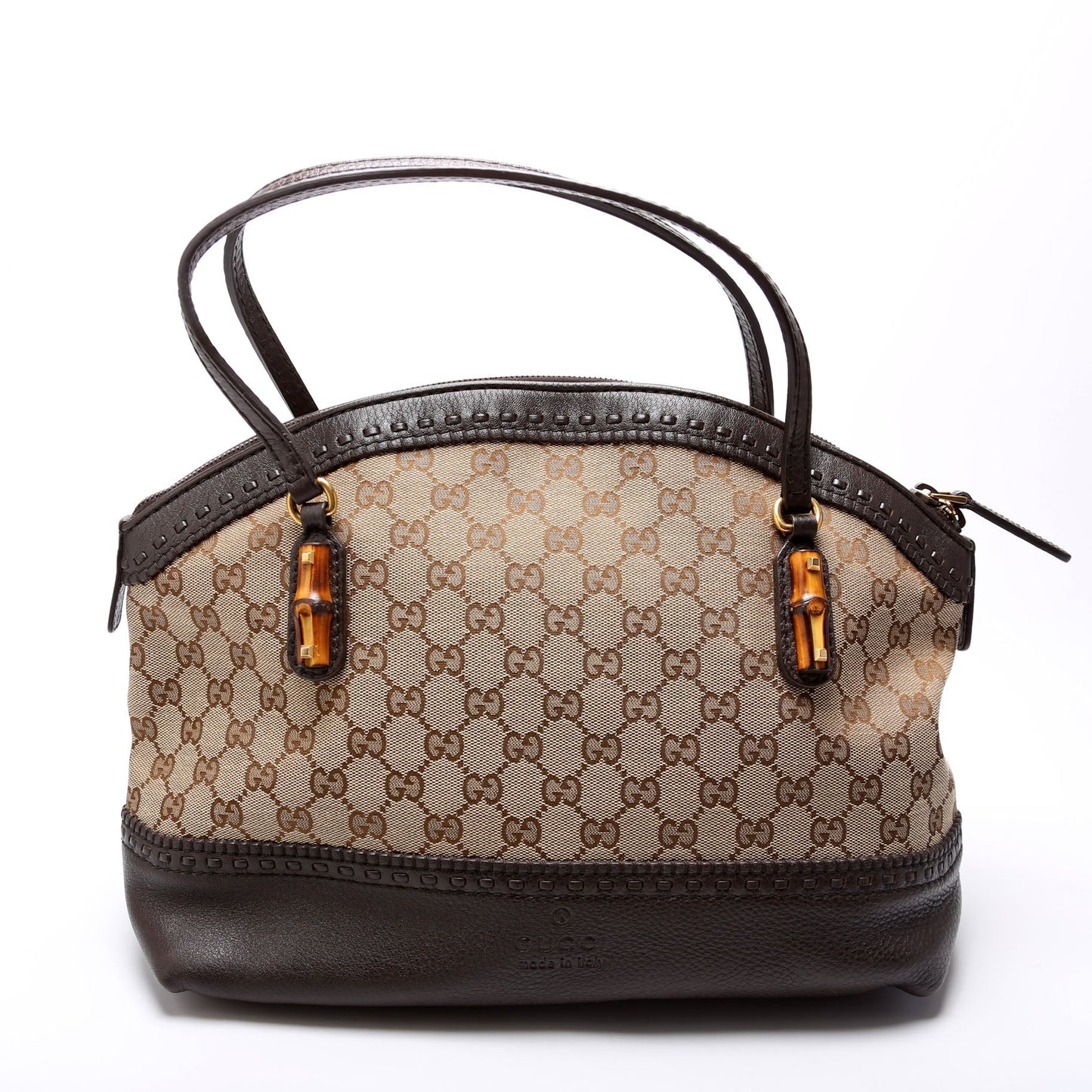 Gucci GG Bamboo Canvas Shoulder Bag Bag 1