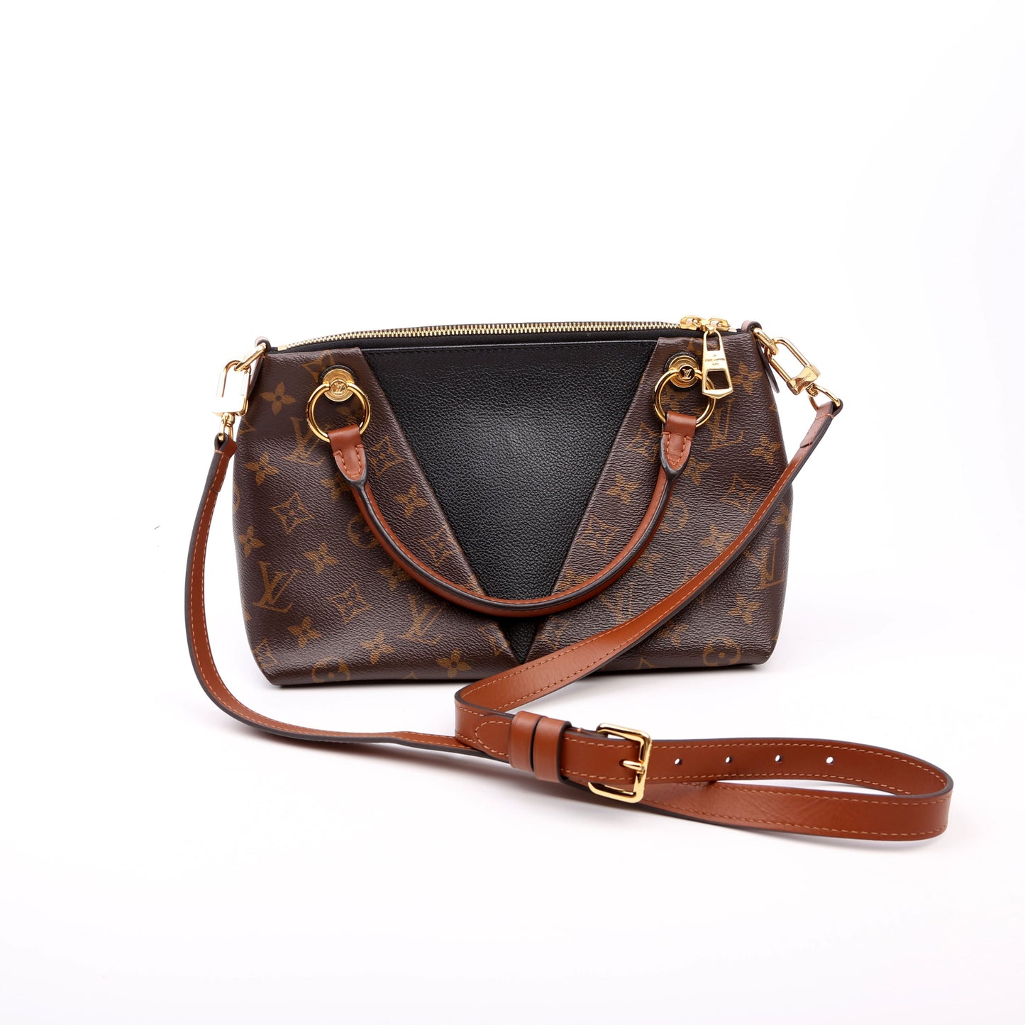 Louis Vuitton V BB Monogram Black Tote Bag