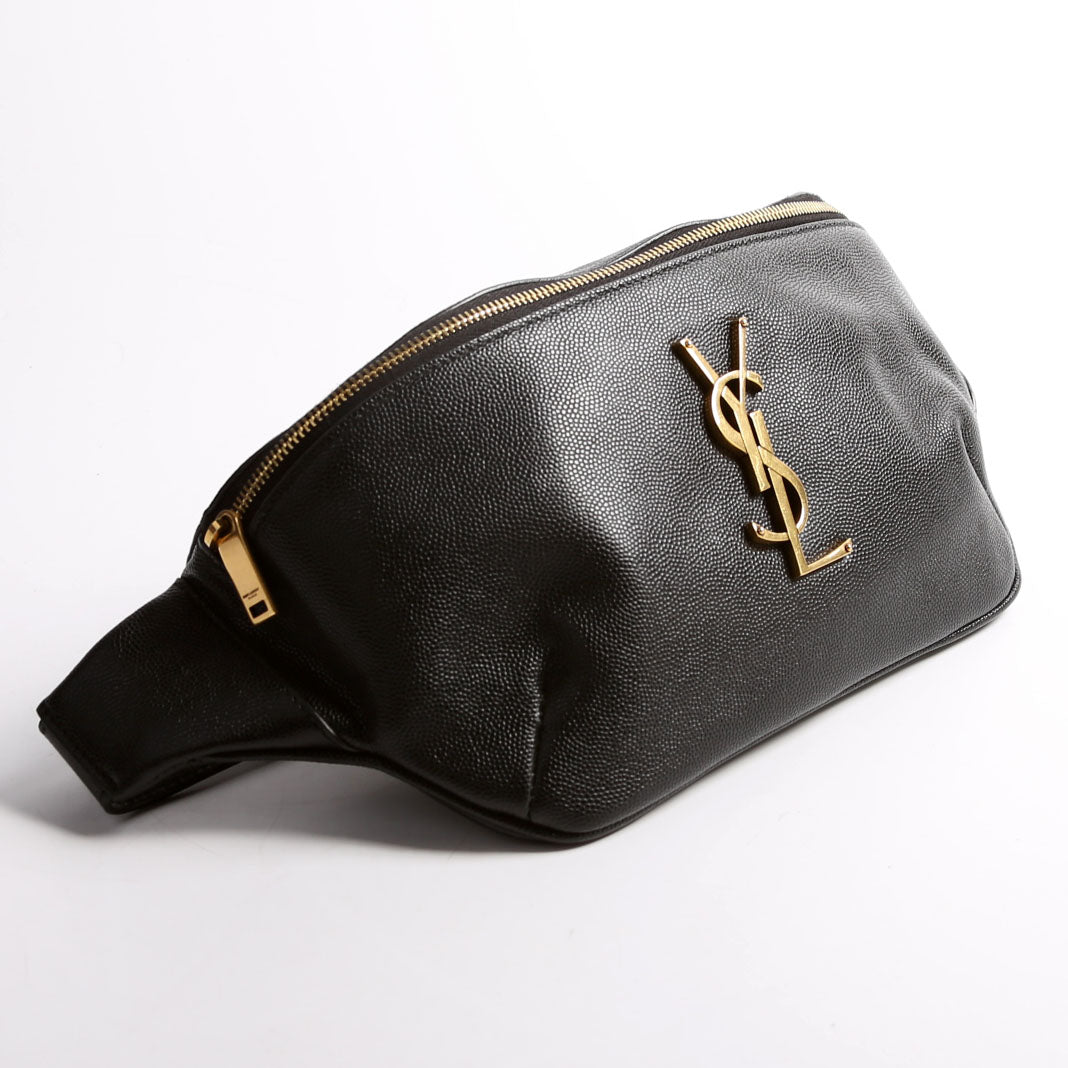 YSL Saint Laurent Cassandre Belt Bag Black