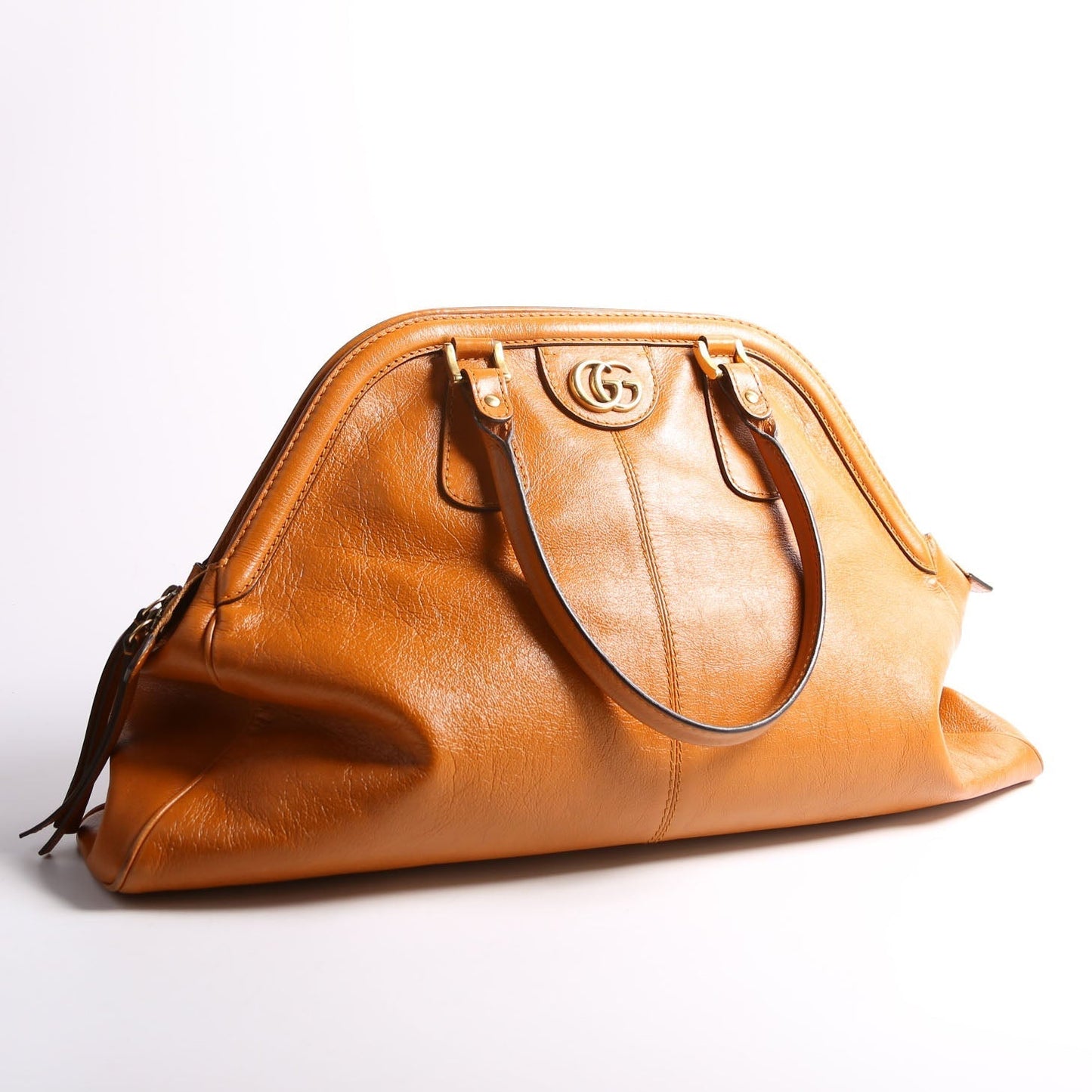 Gucci Re Belle Rust Large Top Handle Travel Bag