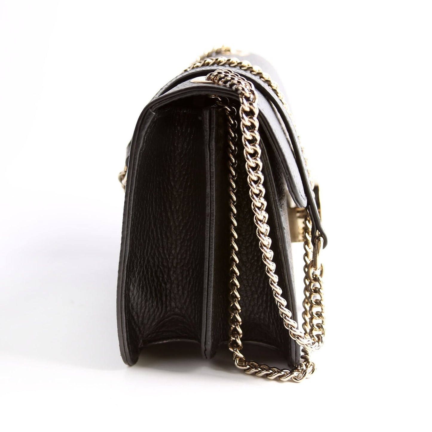 Gucci Interlocking Xbody Black Gold Small Travel Bag Black Gold