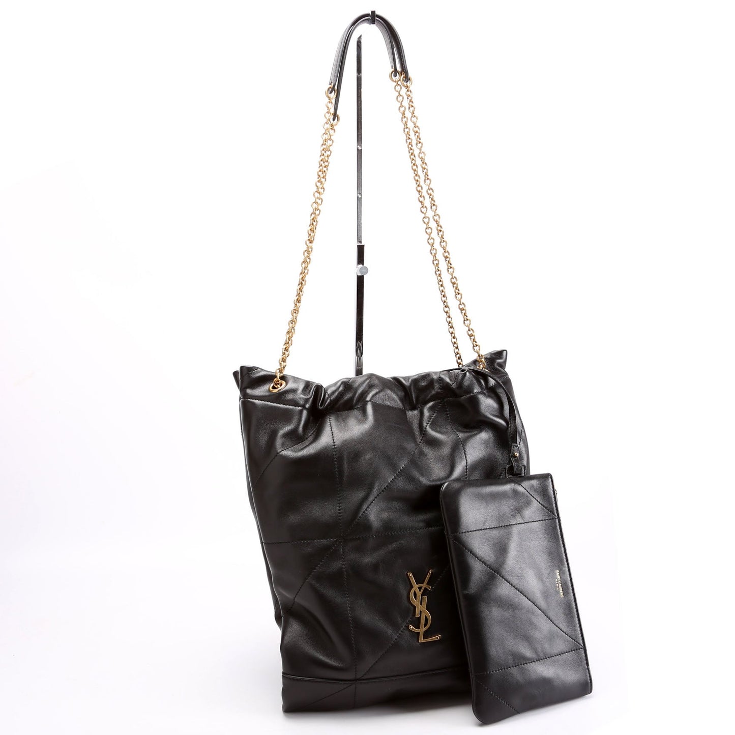 YSL Saint Laurent Saint Laurent Jamie Pochon Lambskin Bag Black Travel Bag