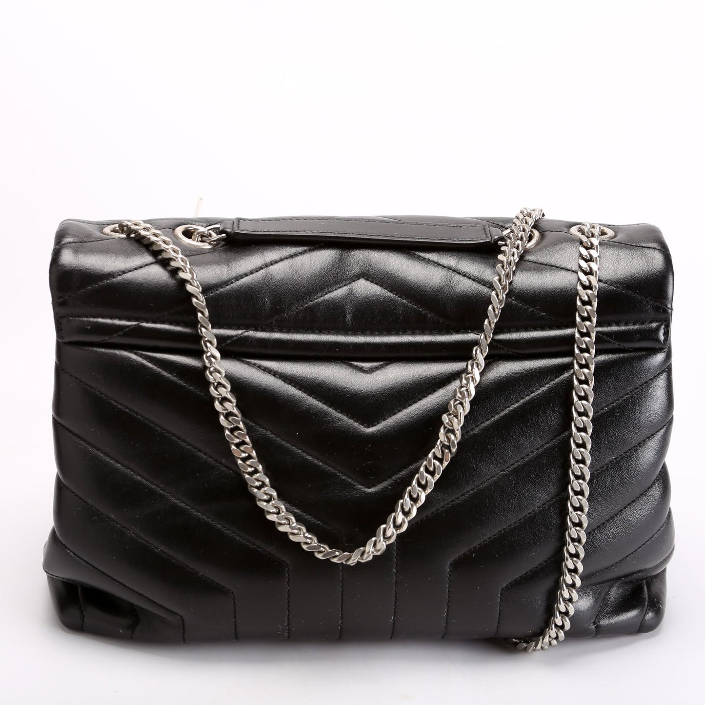 YSL Saint Laurent Loulou Bag Quilted Black Medium Travel Bag