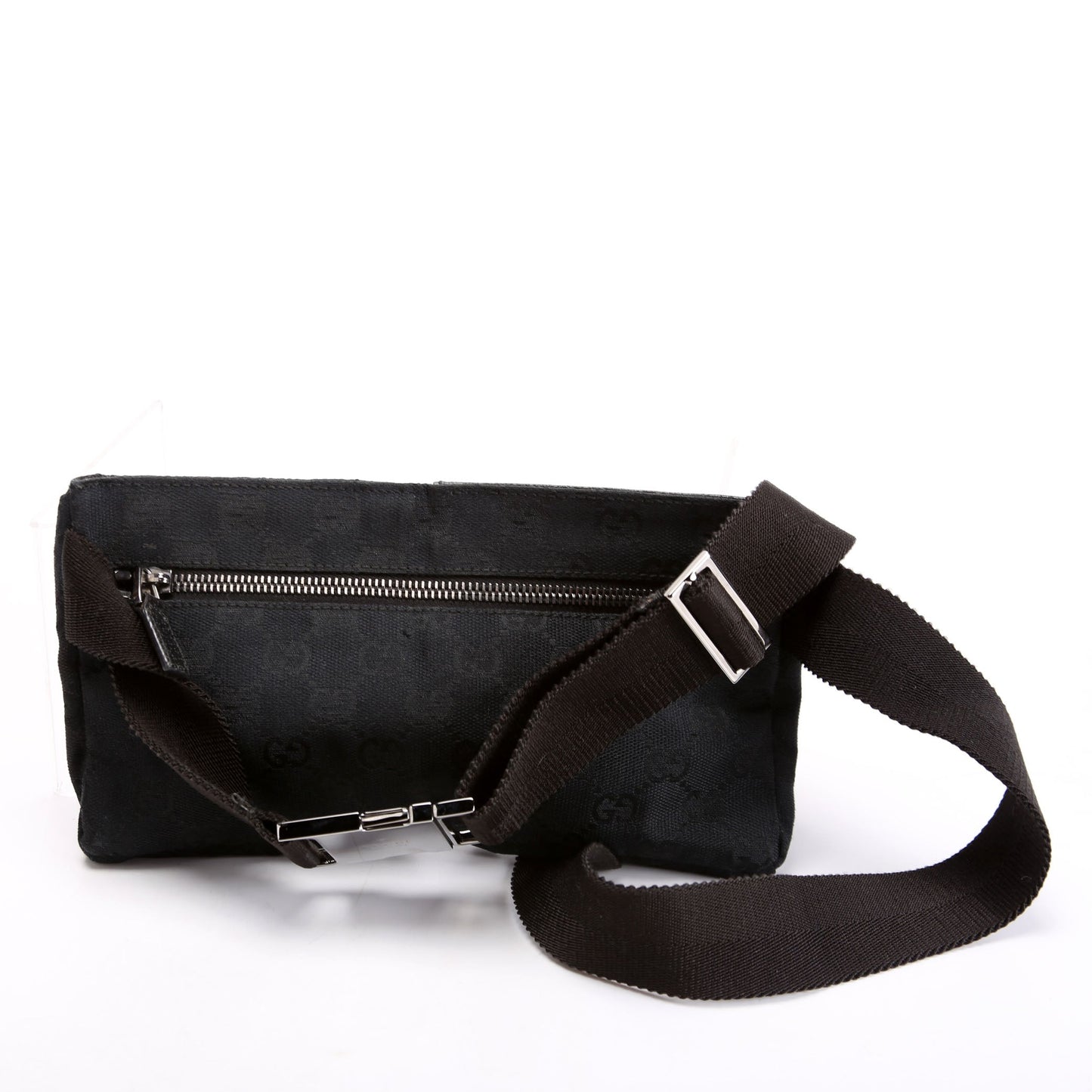Gucci GG Waist Canvas Black Mini Travel Bag