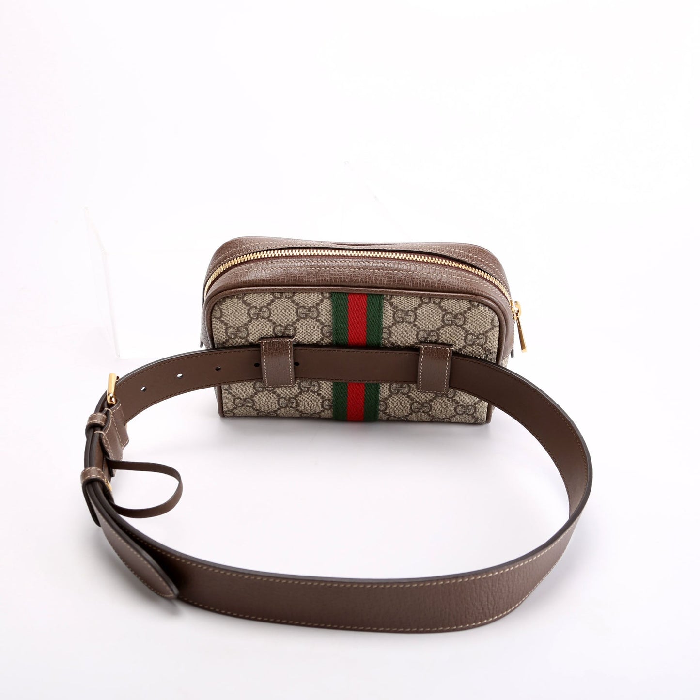 Gucci Ophidia Brown Beige Mini Belt