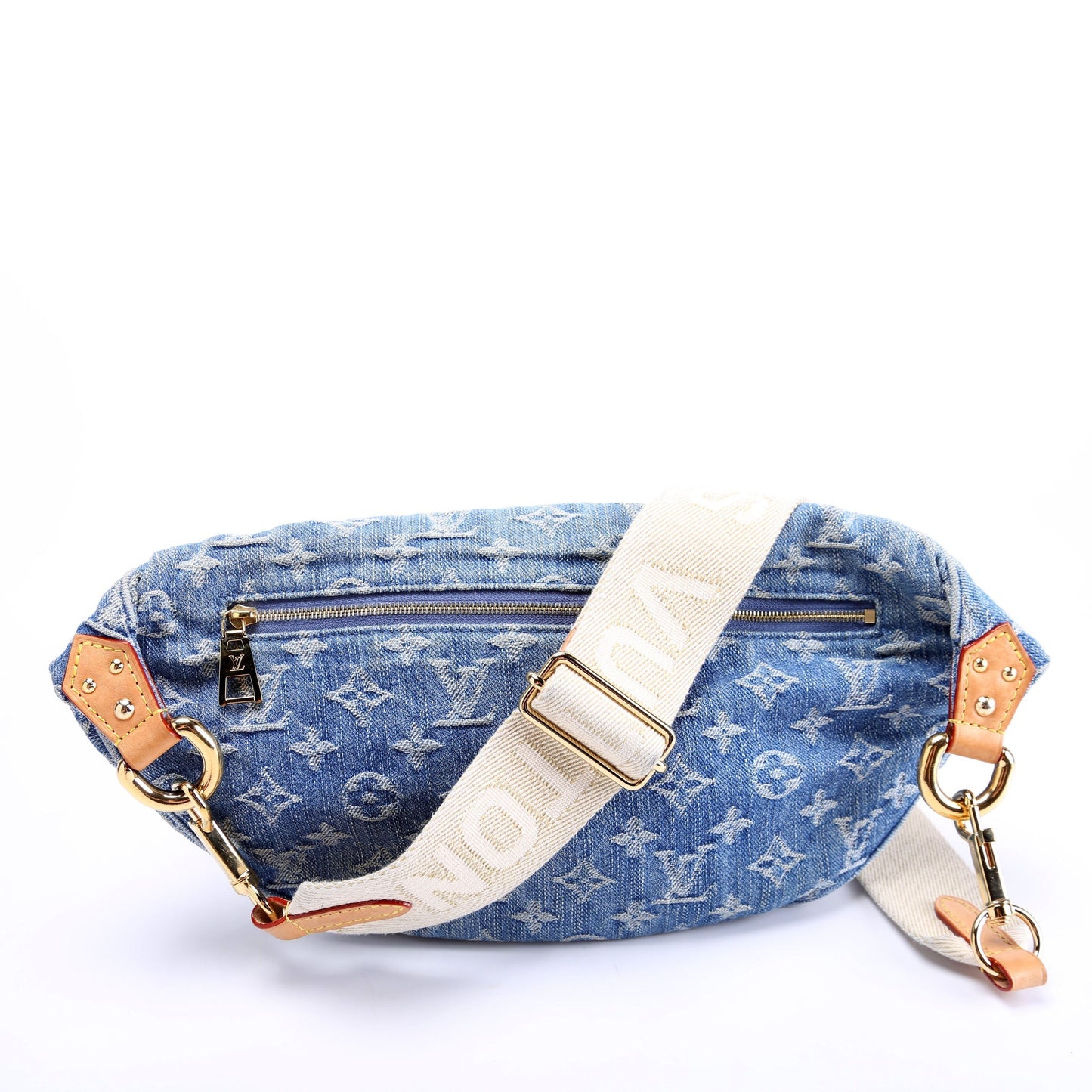 Louis Vuitton High Rise Bumbag Denim Monogram Handbag