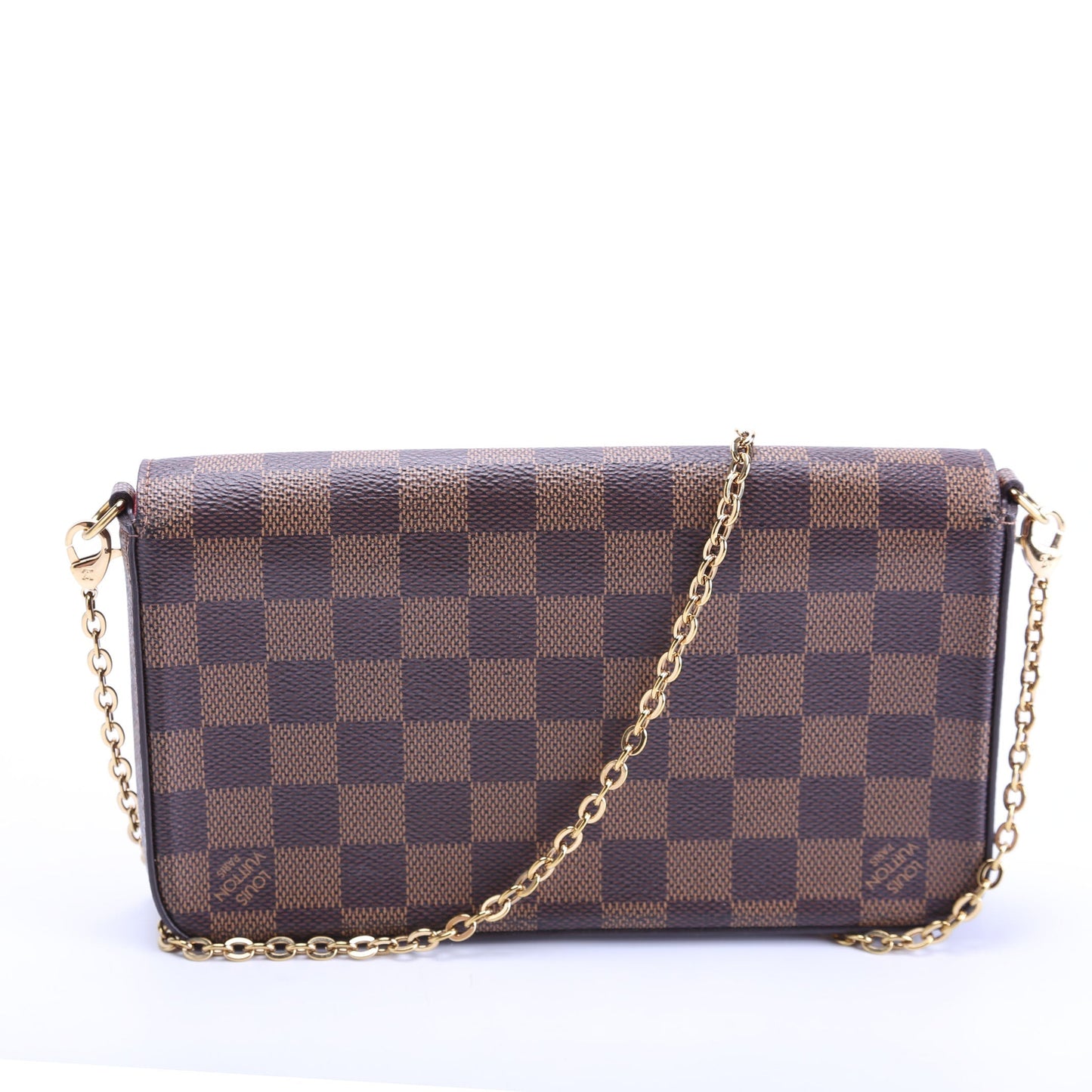 Louis Vuitton Pochette Felicie Ebene Damier Clutch Bag Ebene 13