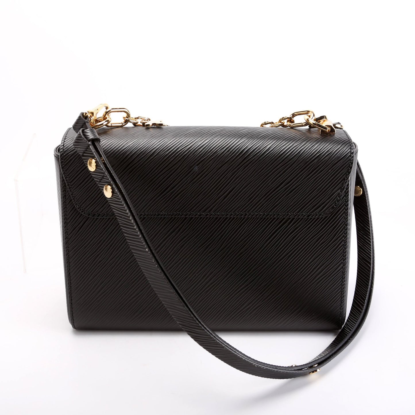 Louis Vuitton Twist Newer Black MM Epi Handbag