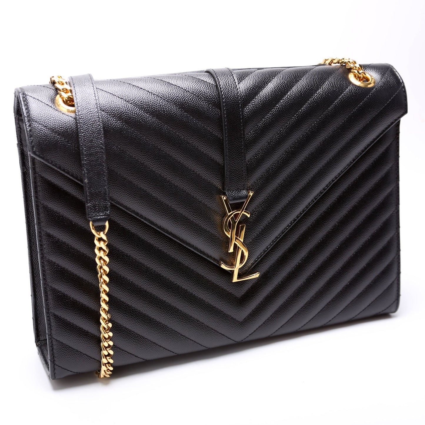 YSL Saint Laurent Saint Laurent Envelope Chevron Bag Large Travel Bag Large 1
