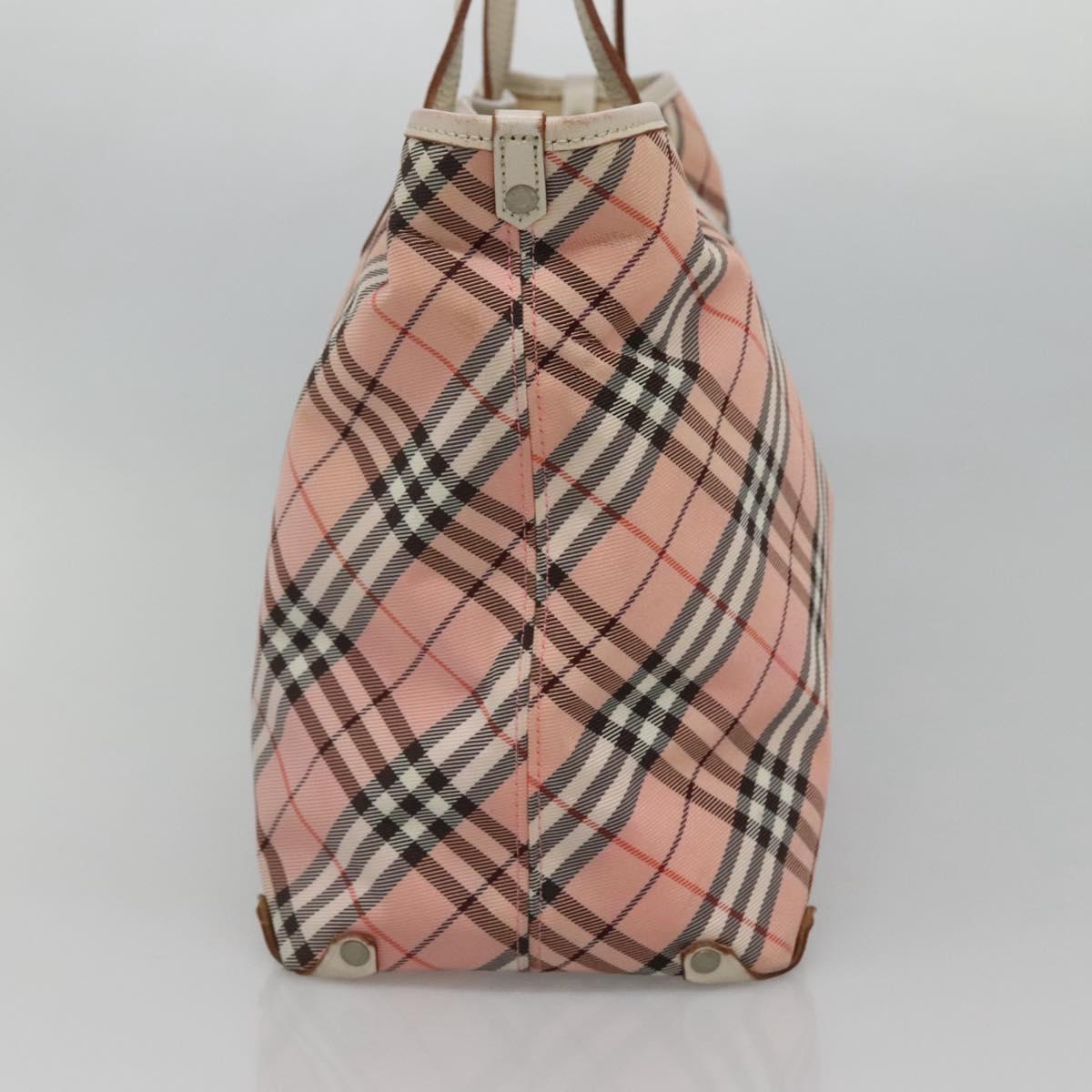 Burberry Nova Check Tote Bag Nylon Pink