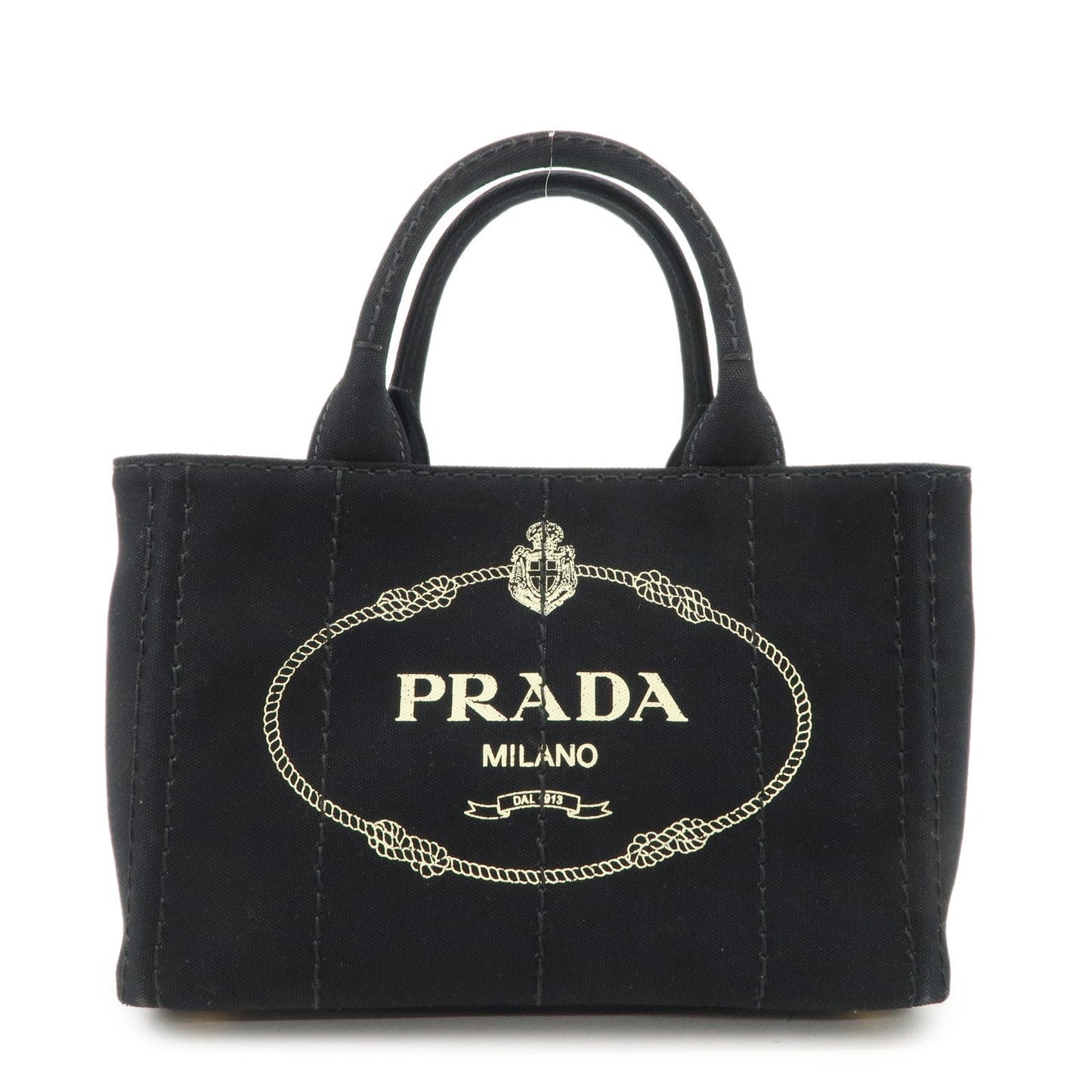 Tote Bag Canapa 2Way Hand Bag d Canvas Black Mini