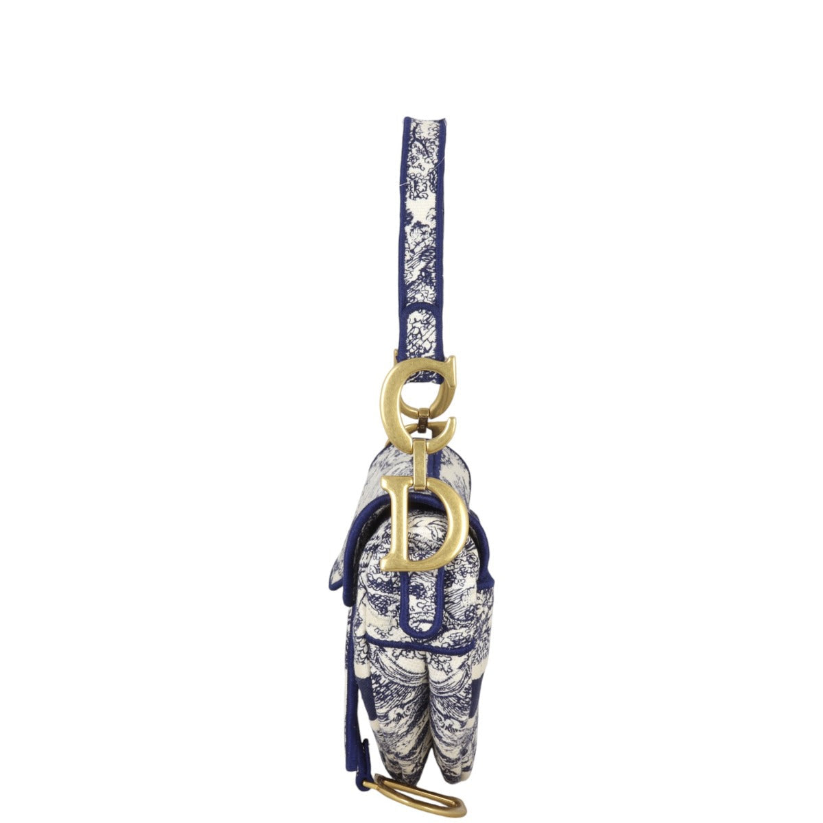 Dior Saddle Bag Toile De Jouy Reverse Travel Bag