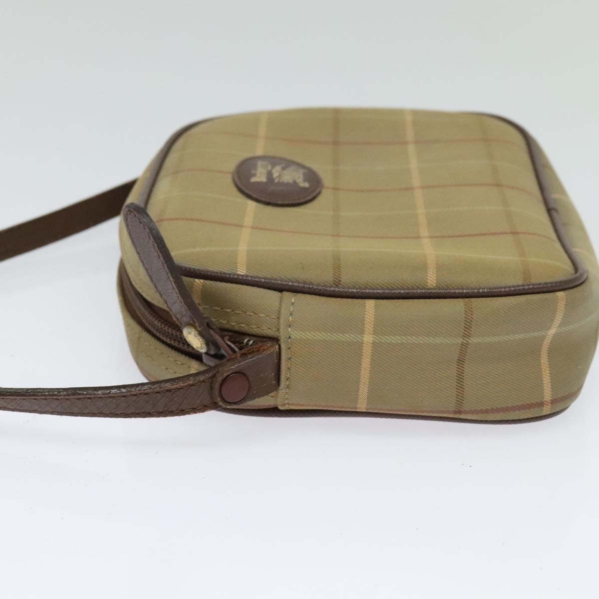 Burberry Check Shoulder Bag Canvas Beige Shoulder Bag 3