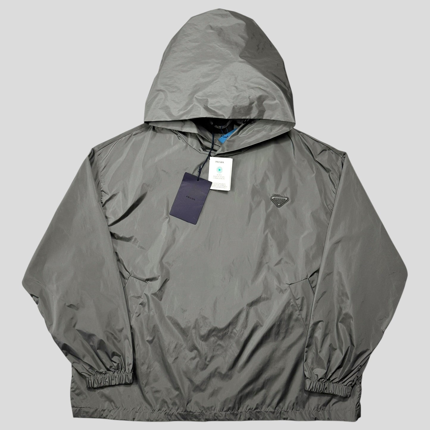 Prada Handbag Light Technical Pullover Smock Jacket - L Nylon