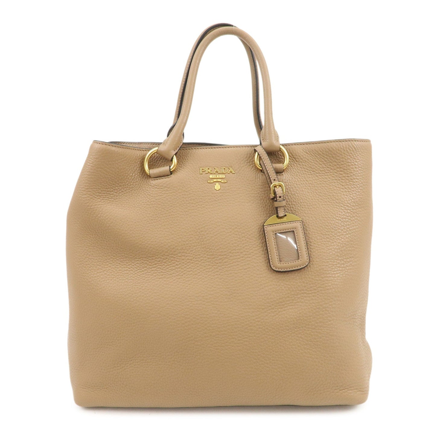 Tote Bag 2Way Bag Shoulder Bag Leather Brown Logo