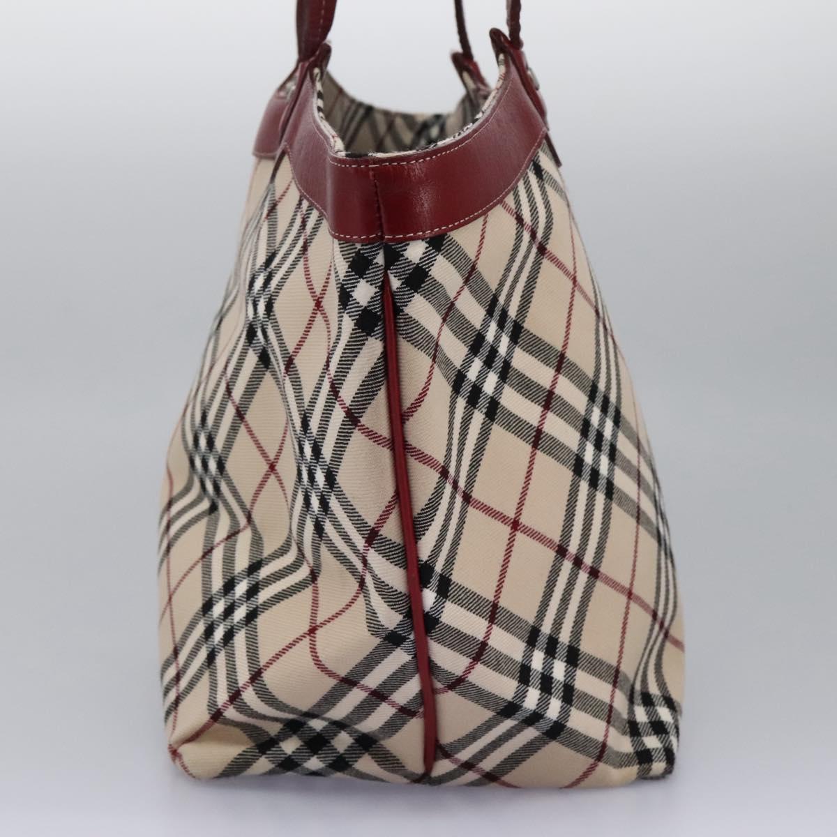 Burberry Nova Check Tote Bag Canvas Beige Tote Bag 137