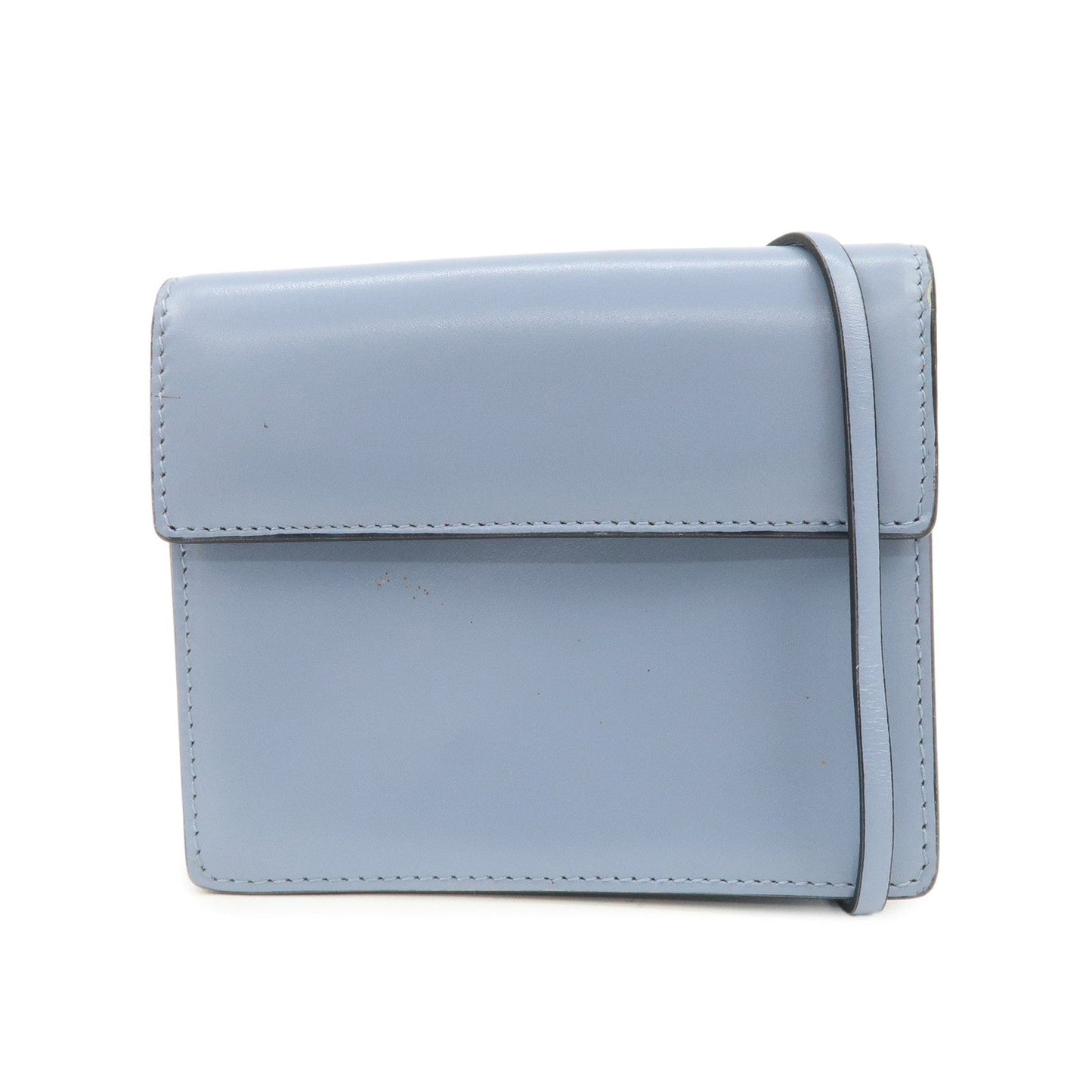 Crossbody Bag Shoulder Bag Light Leather Blue Logo