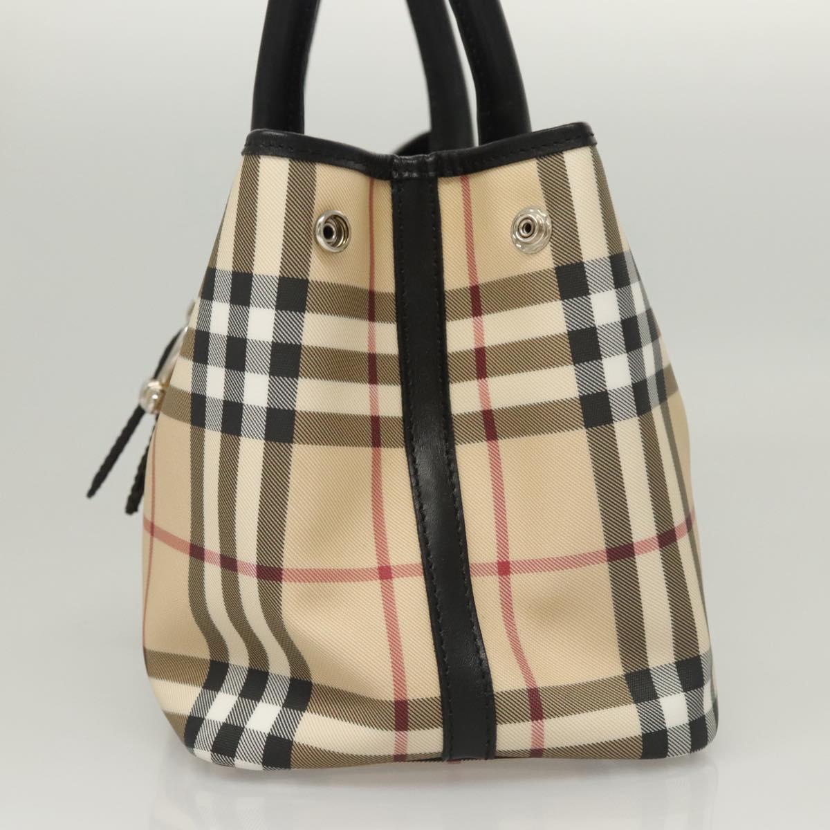 Burberry Nova Check Tote Bag Canvas Beige Tote Bag 34