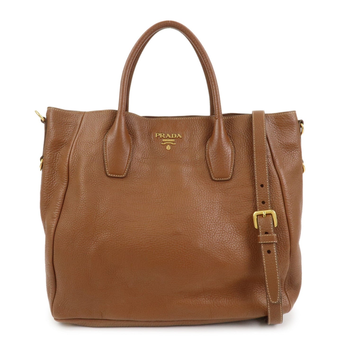 Shoulder Bag 2Way Bag Hand Bag Camel Leather