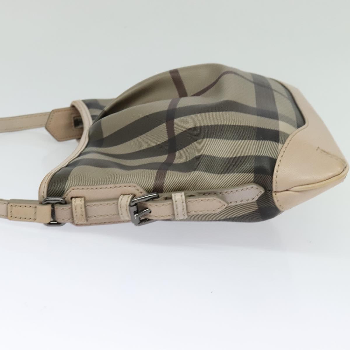 Burberry Nova Check Khaki Shoulder Bag Canvas